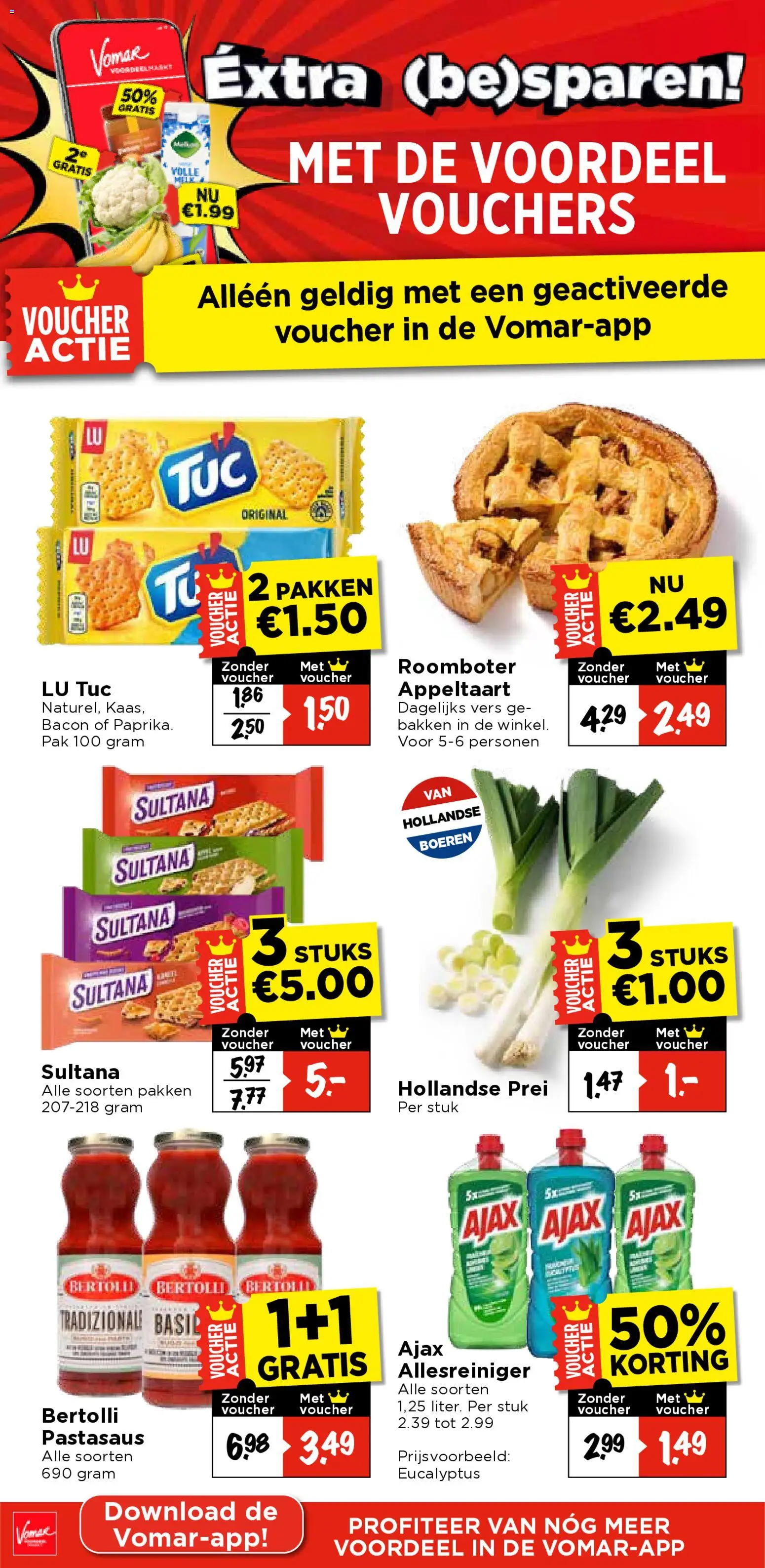 {H1} | Pagina: 4 | Producten: Bacon, Allesreiniger, Roomboter, Appeltaart