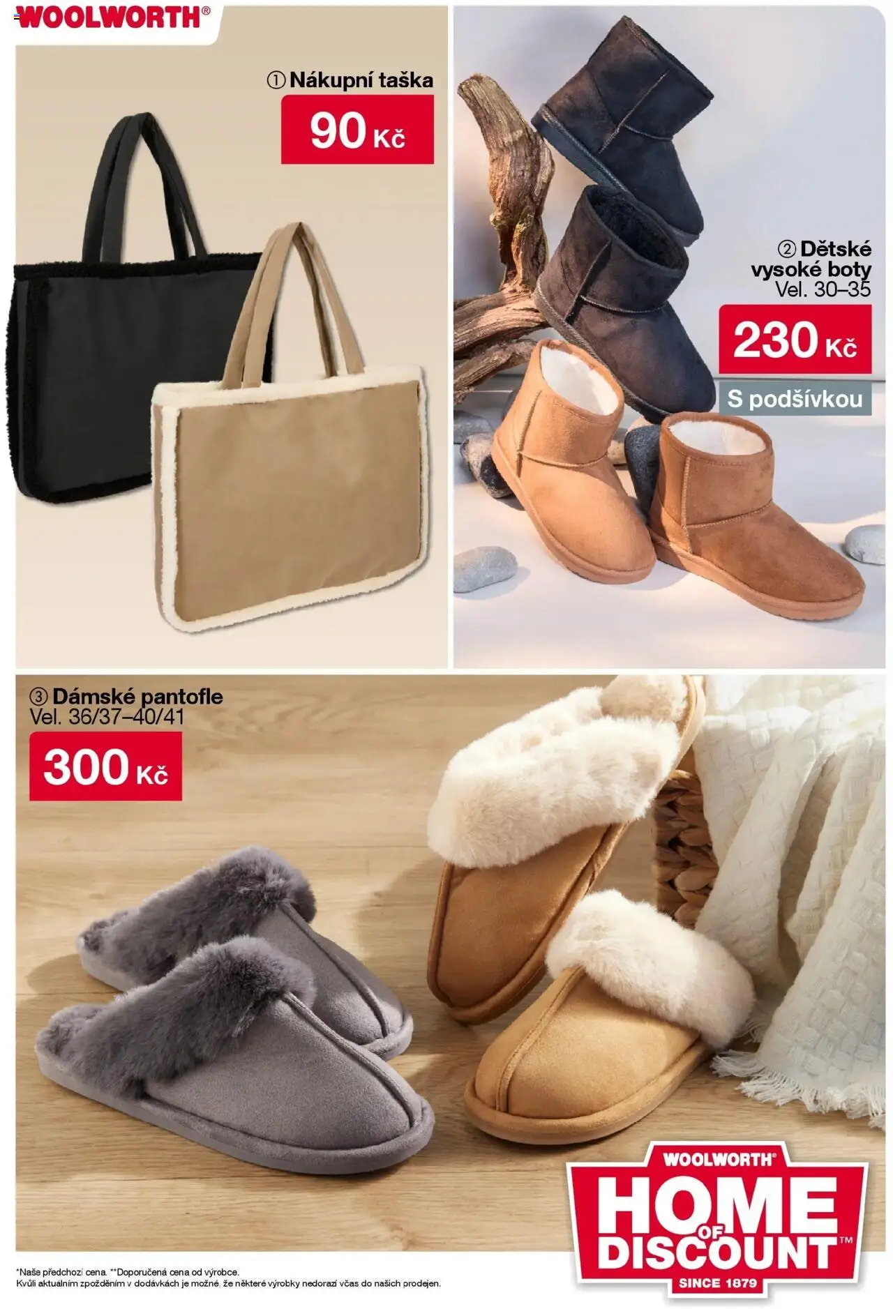 Woolworth leták od 10.10.2025 | Strana: 27 | Produkty: Pantofle, Nákupní taška, Taška, Boty