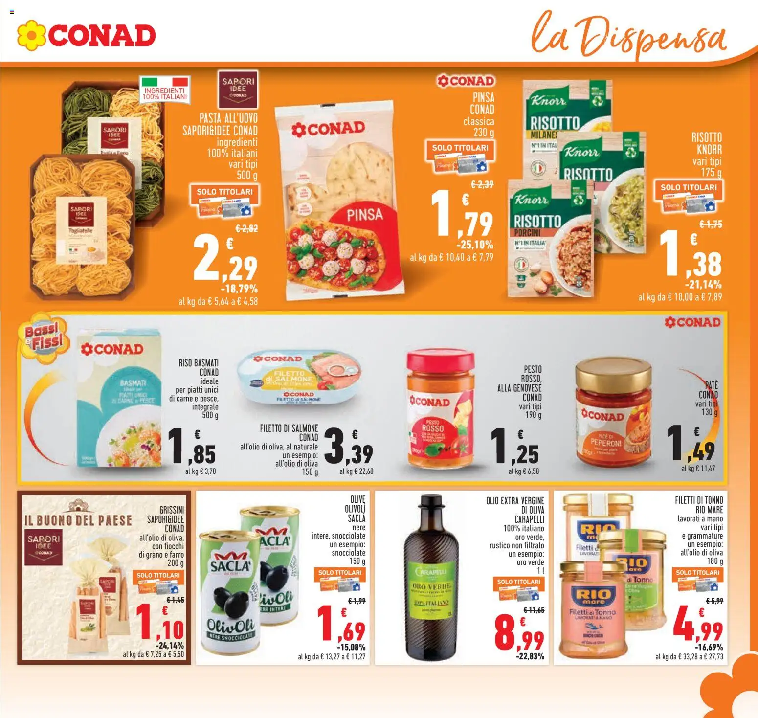 Volantino Conad del 12.03.2026 | Pagina: 17 | Prodotti: Riso Basmati, Pesce, Peperoni, Farro