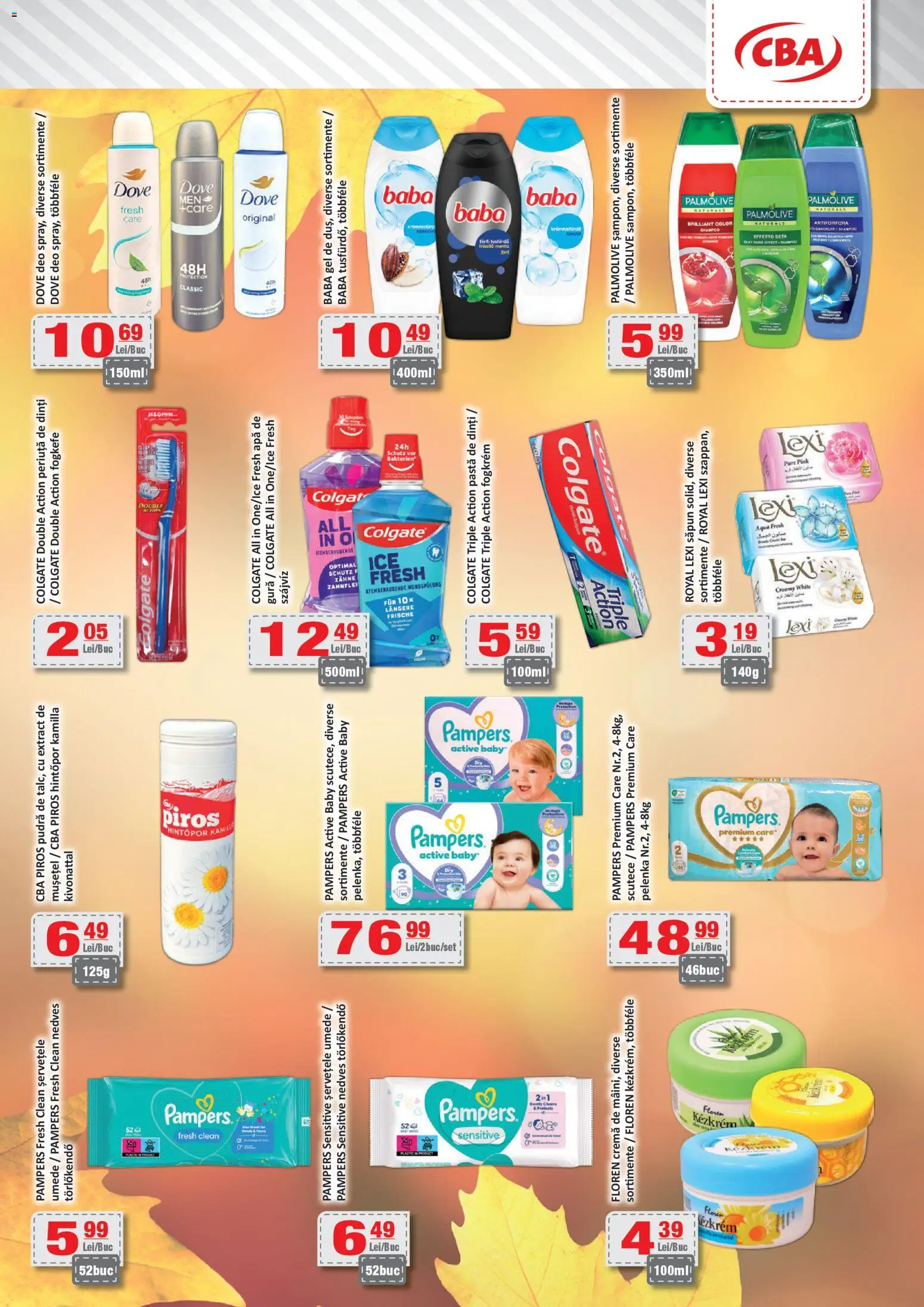 Noul catalog CBA – valabil de la 07.11.2025 | Pagină: 10 | Produse: Pomelo, Pudră, Periuță de dinți, Apă