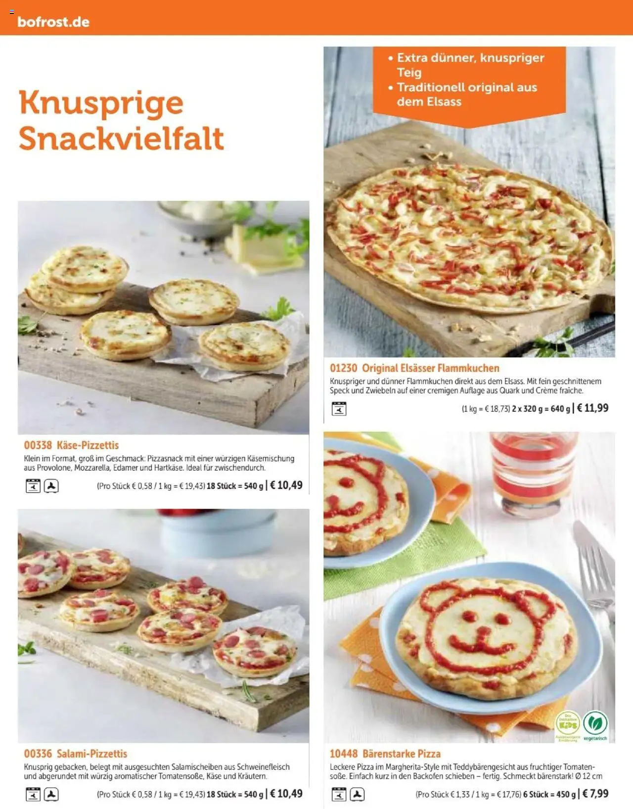 Bofrost Katalog - gültig ab dem 07.09.2025 | Seite: 122 | Produkte: Creme, Edamer, Pizza, Schweinefleisch