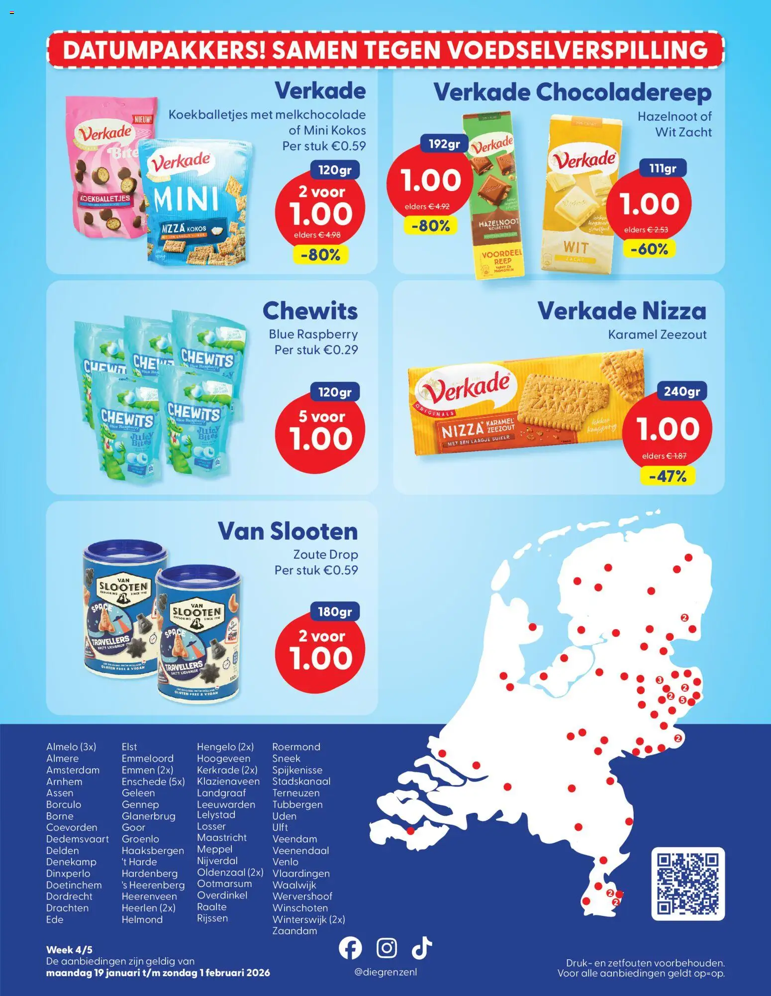 {H1} | Pagina: 8 | Producten: Baret, Waffelini, Chocoladereep, Zeezout