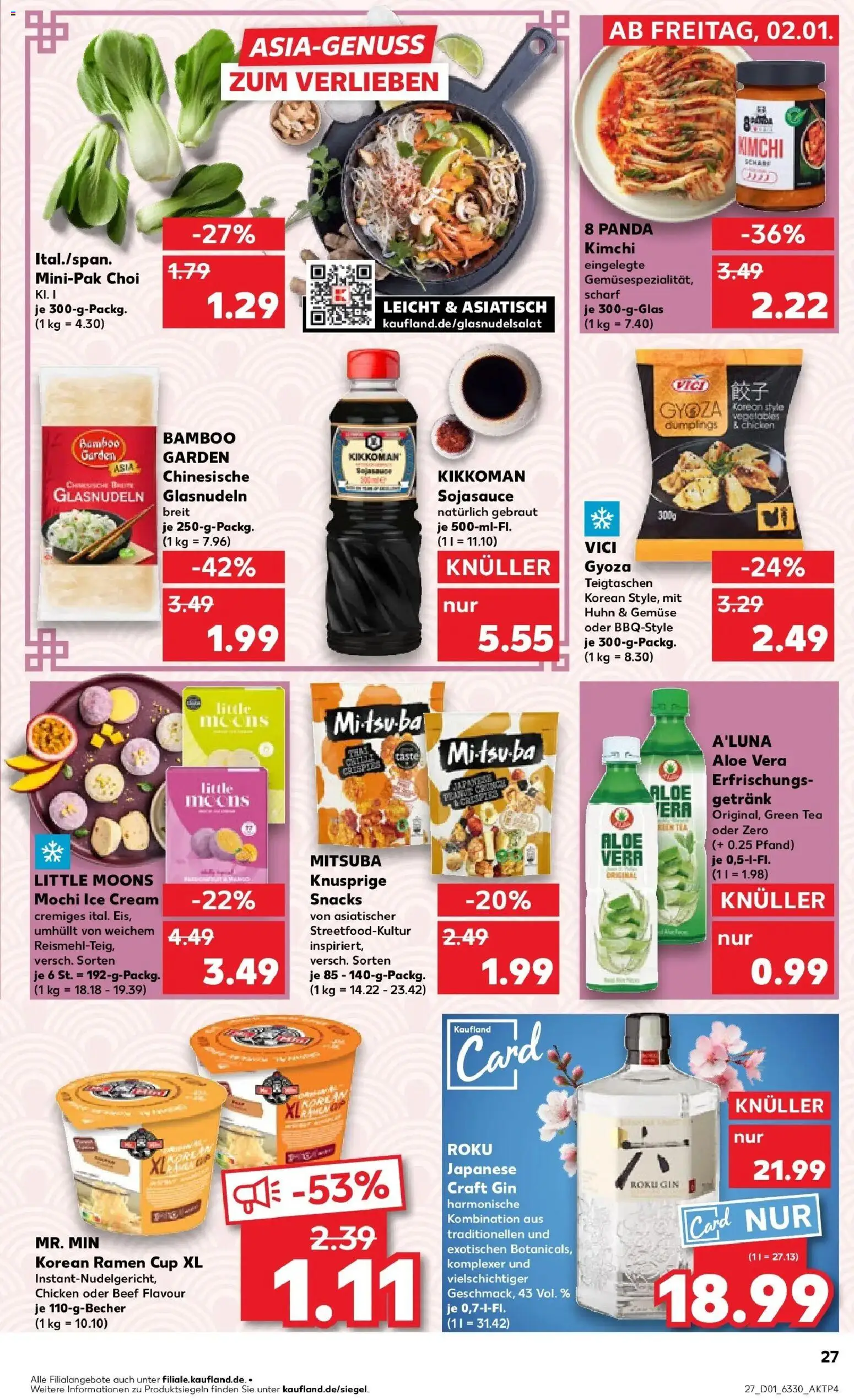 Kaufland prospekt Hamburg	 – gültig ab 05.01.2026 | Seite: 27 | Produkte: Gemüse, Gin, Mochi