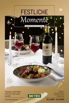 Metro Saisonkatalog Festliche Momente ab 01.11.2025 gültig