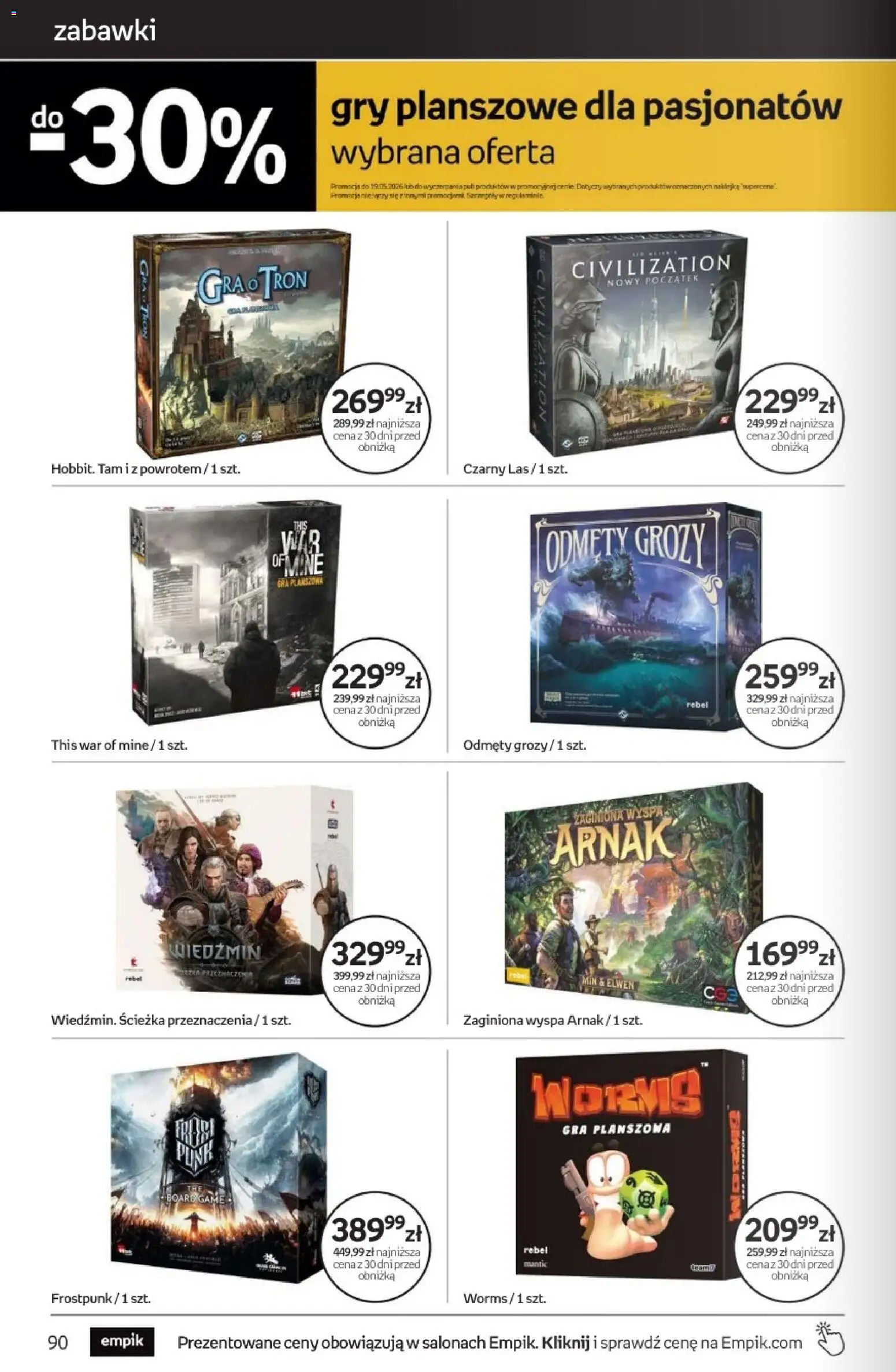 Empik promocje od 22.04.2026 | Strona: 90 | Produkty: Gra, Gry