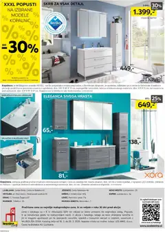 XXXL Lesnina katalog akcije – veljaven od 16.03.2026 | Stran: 12 | Izdelki: Umivalnik, Omarica