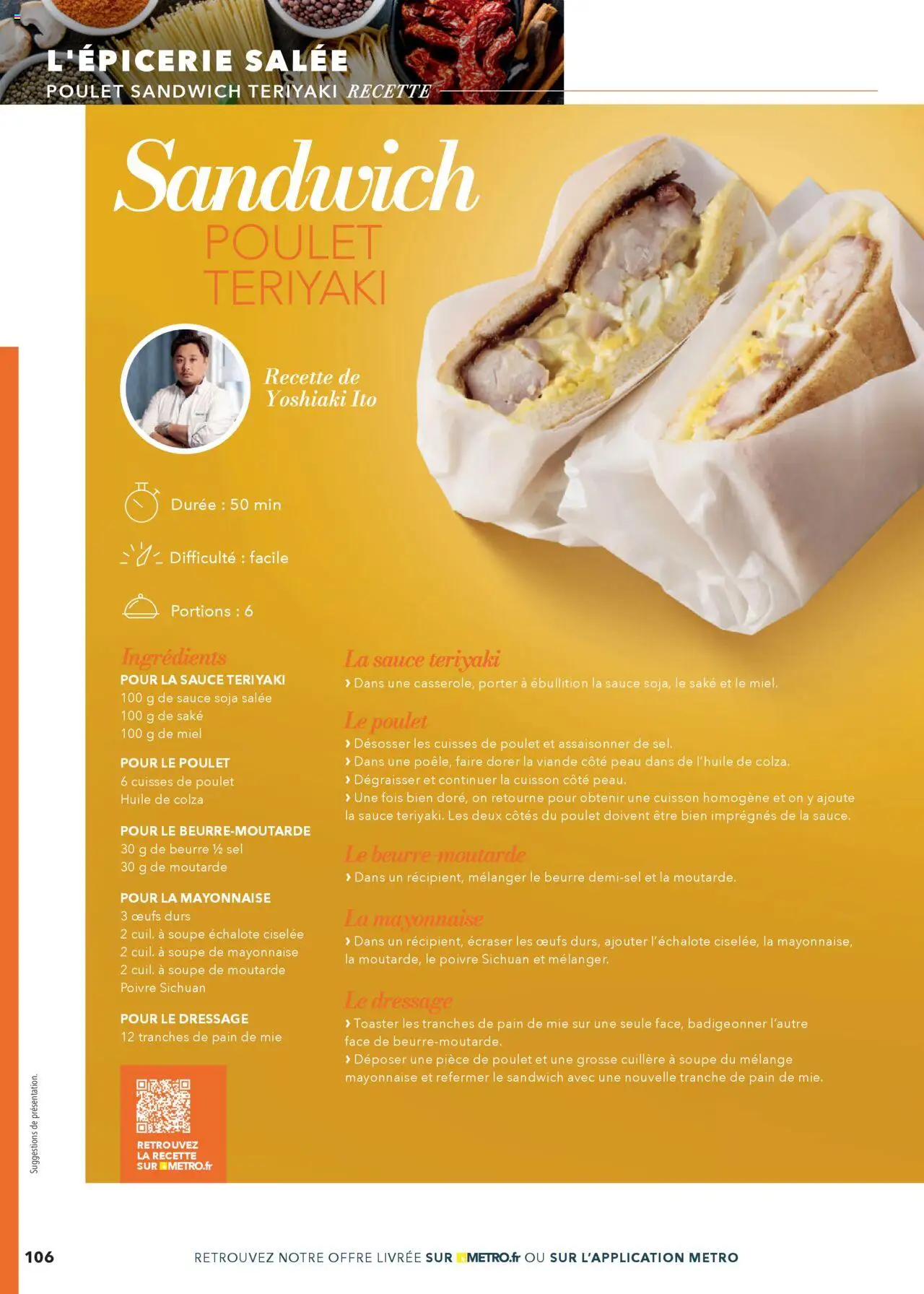  | Page: 106 | Produits: Poivre, Sauce soja salée, Œufs, Moutarde