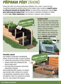 Náhled letáku OBI leták - Jarní práce na zahradě od 01.03.2026 | Strana: 3 | Produkty: Pařeniště, Skleník, Vyvýšený záhon