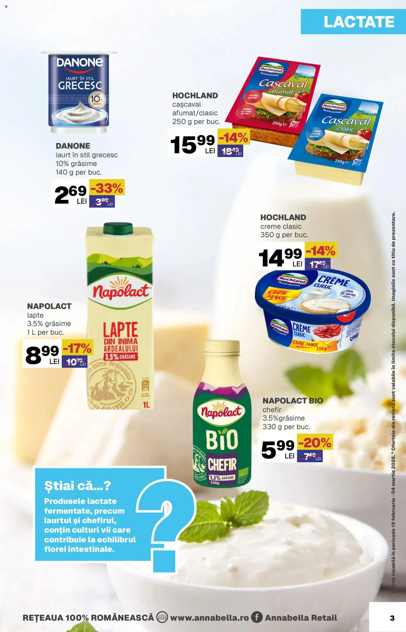 Noul catalog Annabella – valabil de la 19.02.2026 | Pagină: 3 | Produse: Şerit ödül, Cutie, Lapte, Planche de surf