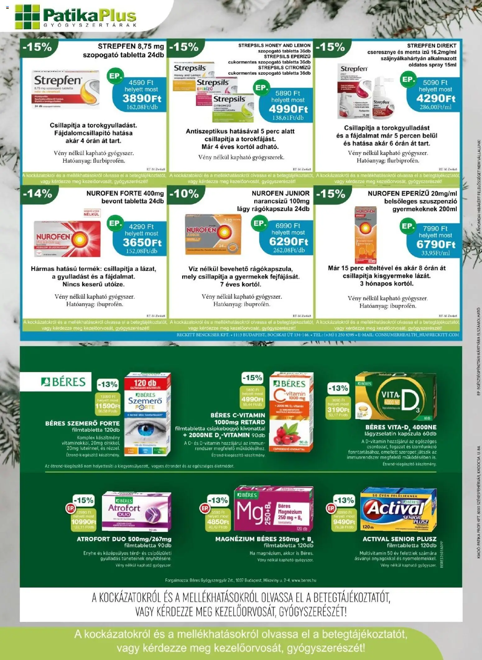 PatikaPlus akciós ujság - amely érvényes a következő dátumtól: 01.01.2026 | Oldal: 4 | Termékek: Cseresznye, Multivitamin