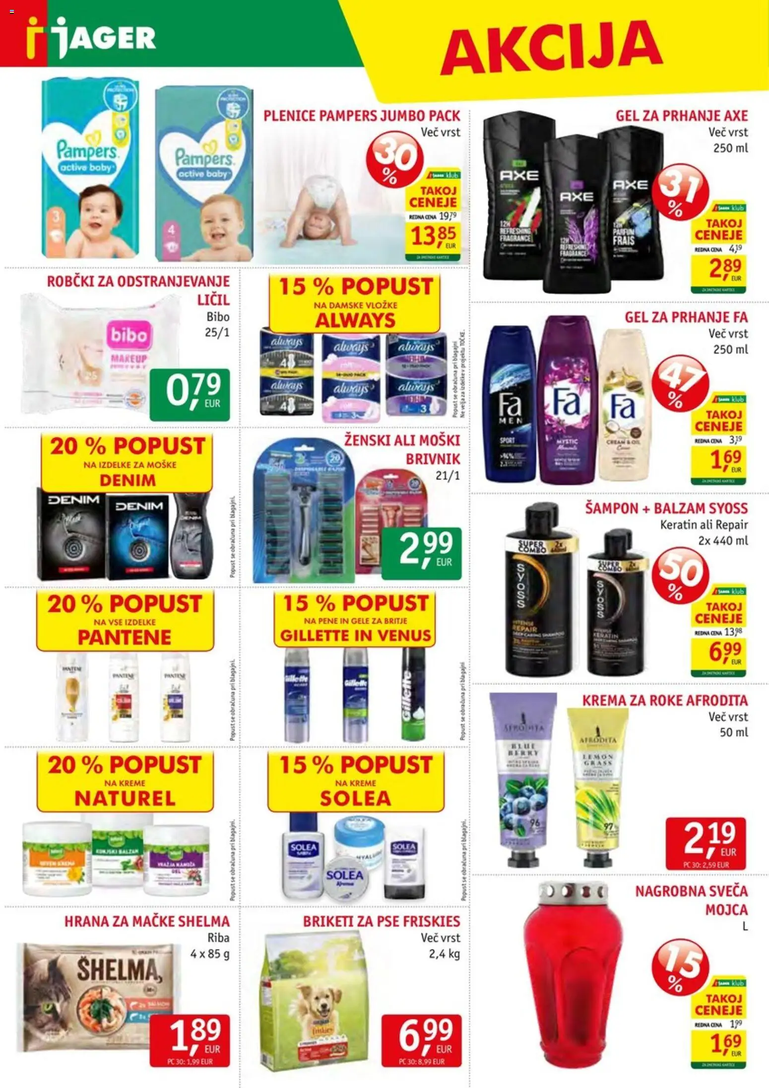 Novi Jager katalog ponudbe – veljaven od 18.03.2026 | Stran: 14 | Izdelki: Gel za prhanje, Parfum, Sampon, Krema za roke
