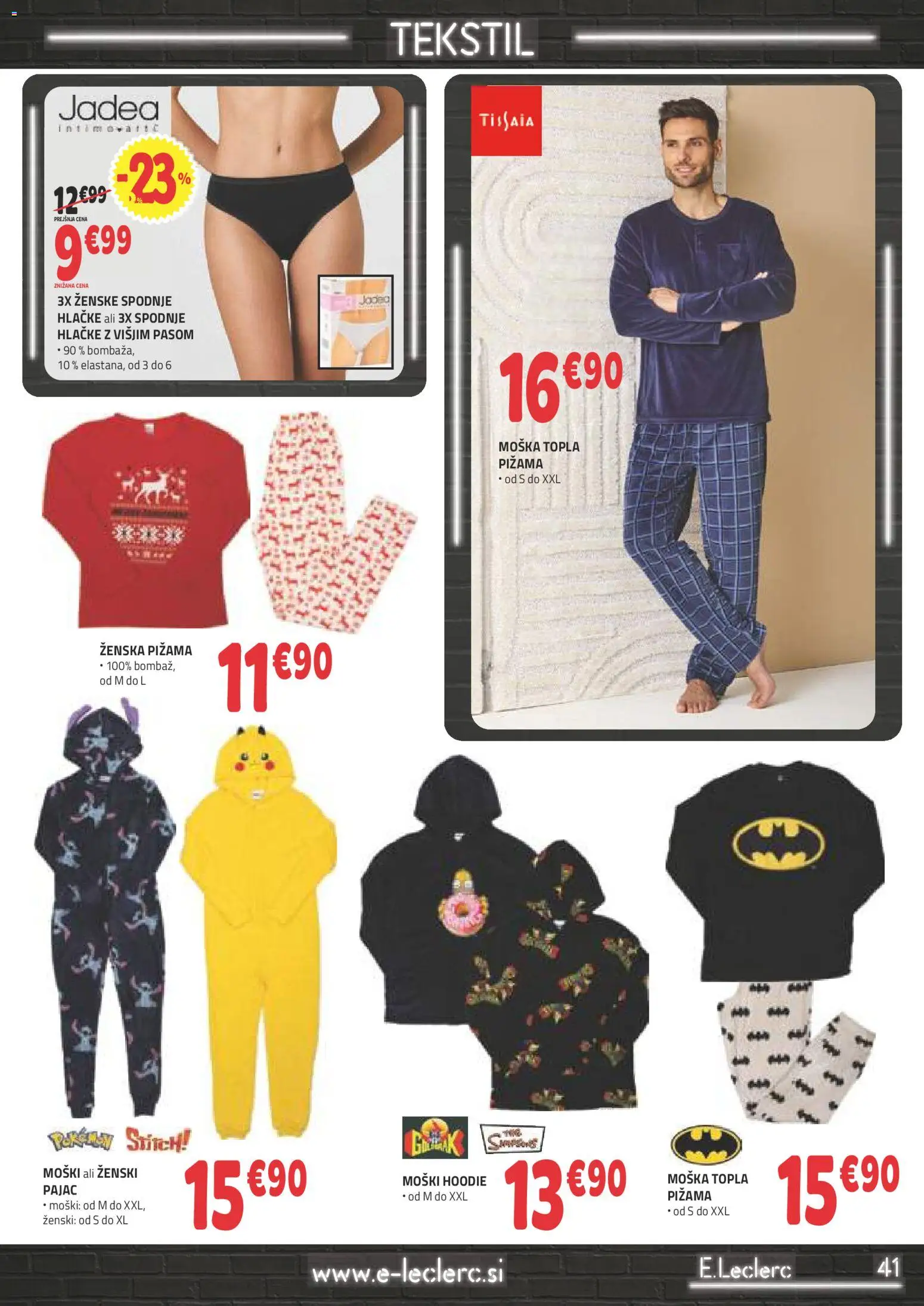 Novi E.leclerc katalog ponudbe – veljaven od 19.11.2025 | Stran: 3 | Izdelki: Pižama