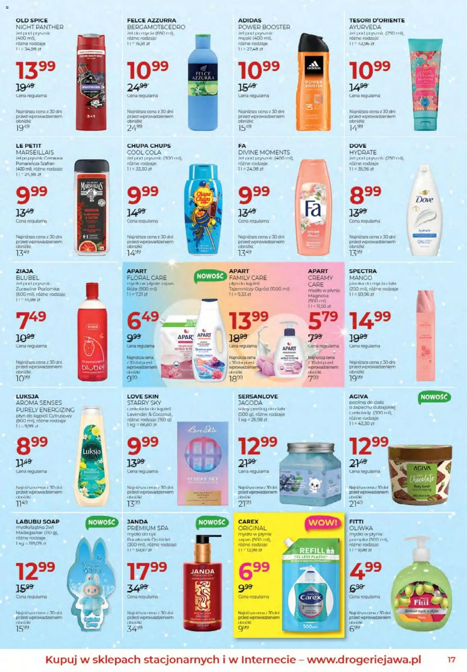 Jawa Gazetka od 04.12.2025 | Strona: 17 | Produkty: Czekolady, Żurawina, Peeling, Old spice