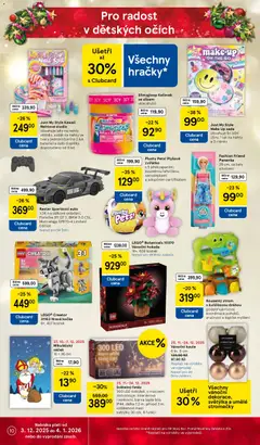 Náhled letáku Tesco leták - Supermarket od 03.12.2025 | Strana: 10 | Produkty: Makeup, LEGO, Světýlka, Baterie