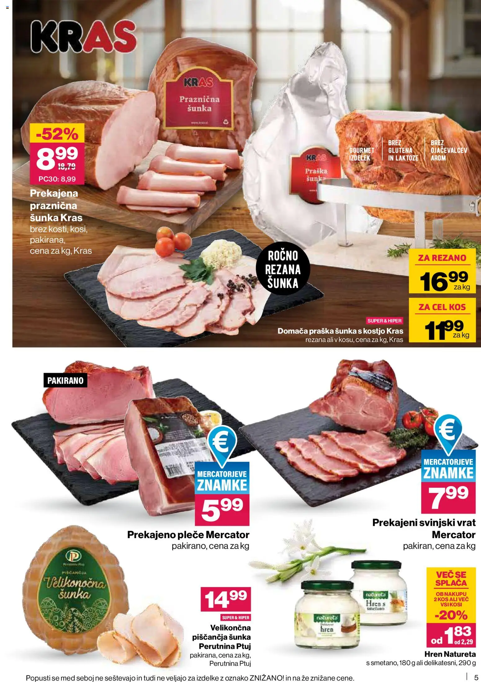 Novi Mercator katalog ponudbe – veljaven od 19.03.2026 | Stran: 5 | Izdelki: Kos, Sunka