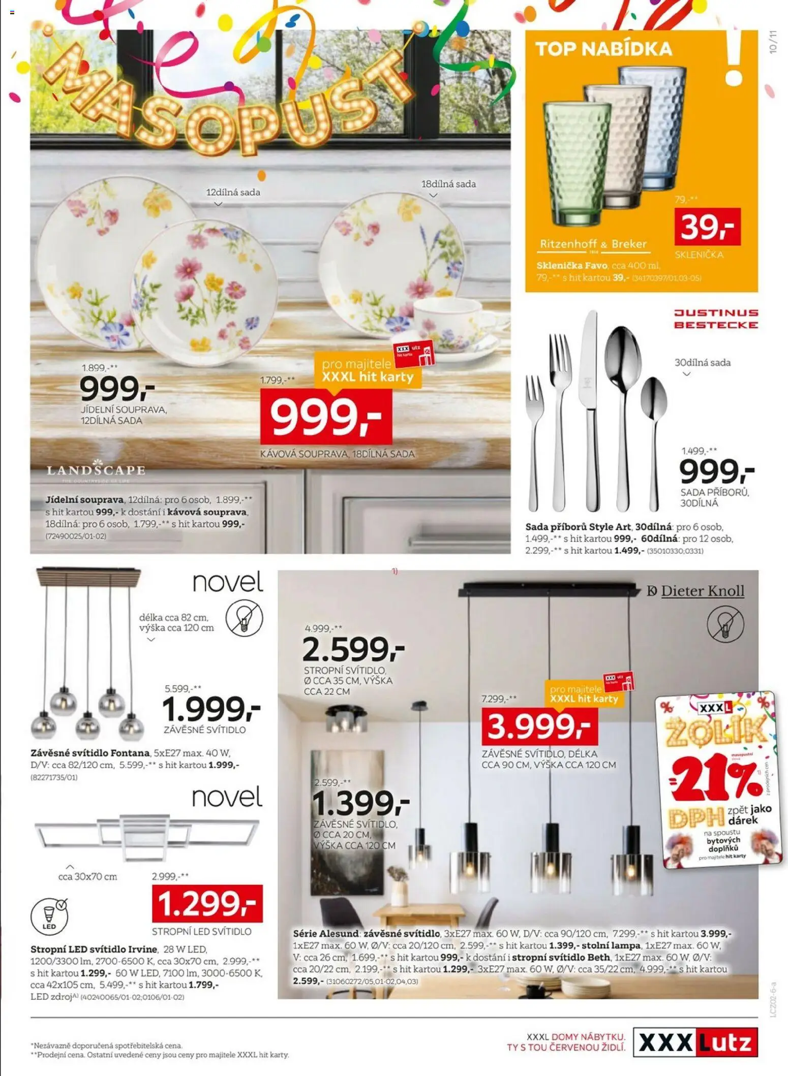 XXXLutz leták - DPH zpět jako dárek od 02.02.2026 | Strana: 11 | Produkty: Sklenička, Karty, LED