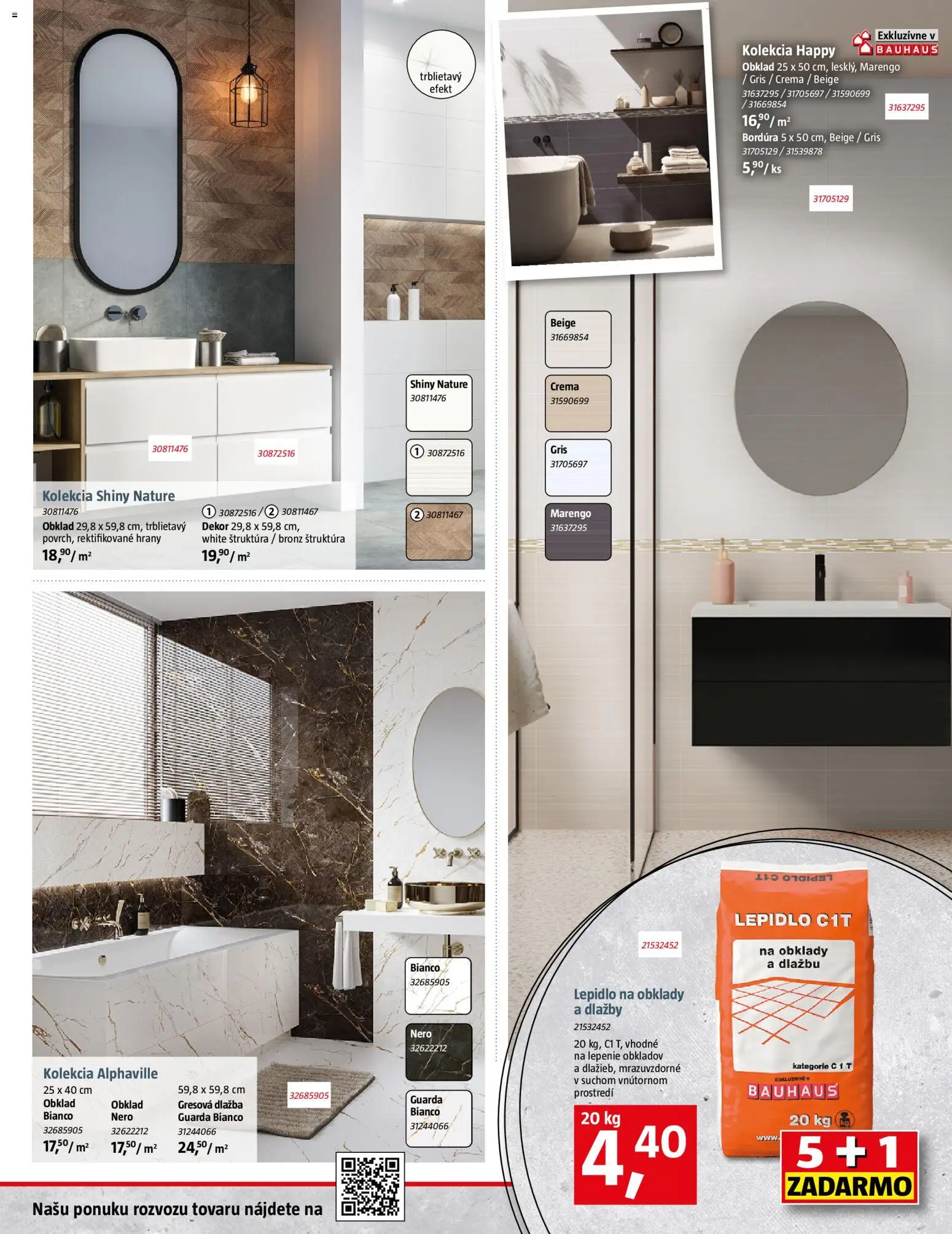 Nové Bauhaus akcie – leták je platný od 09.02.2026 | Strana: 23 | Produkty: Dlažba, Obklad