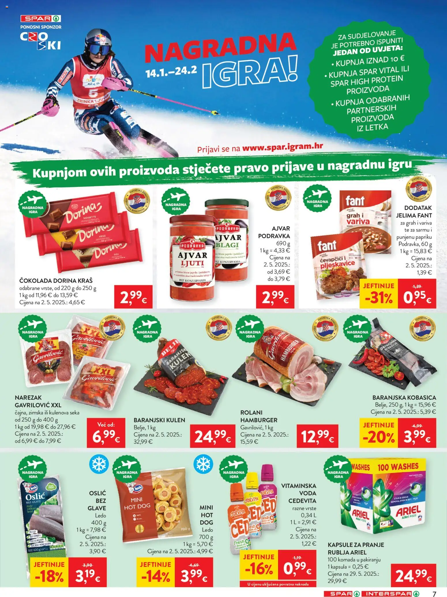 Spar katalog | vrijedi od 28.01.2026 | Stranica: 9 | Proizvodi: Grah, Ledo, Oslić, Igra