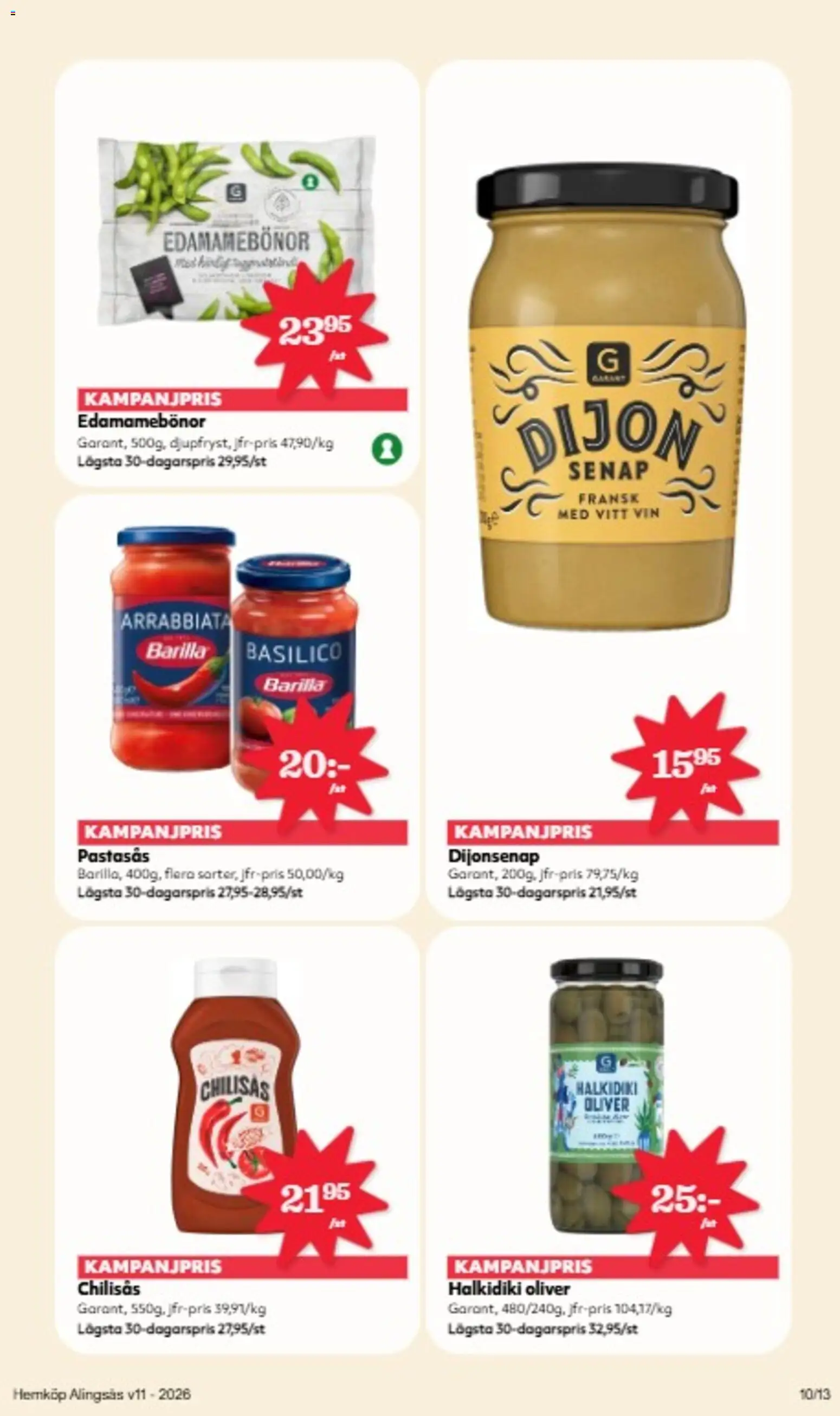 Hemköp reklamblad aktuell från 09.03.2026 | Sida: 6 | Produkter: Oliver, Senap, Vin, Vitt vin