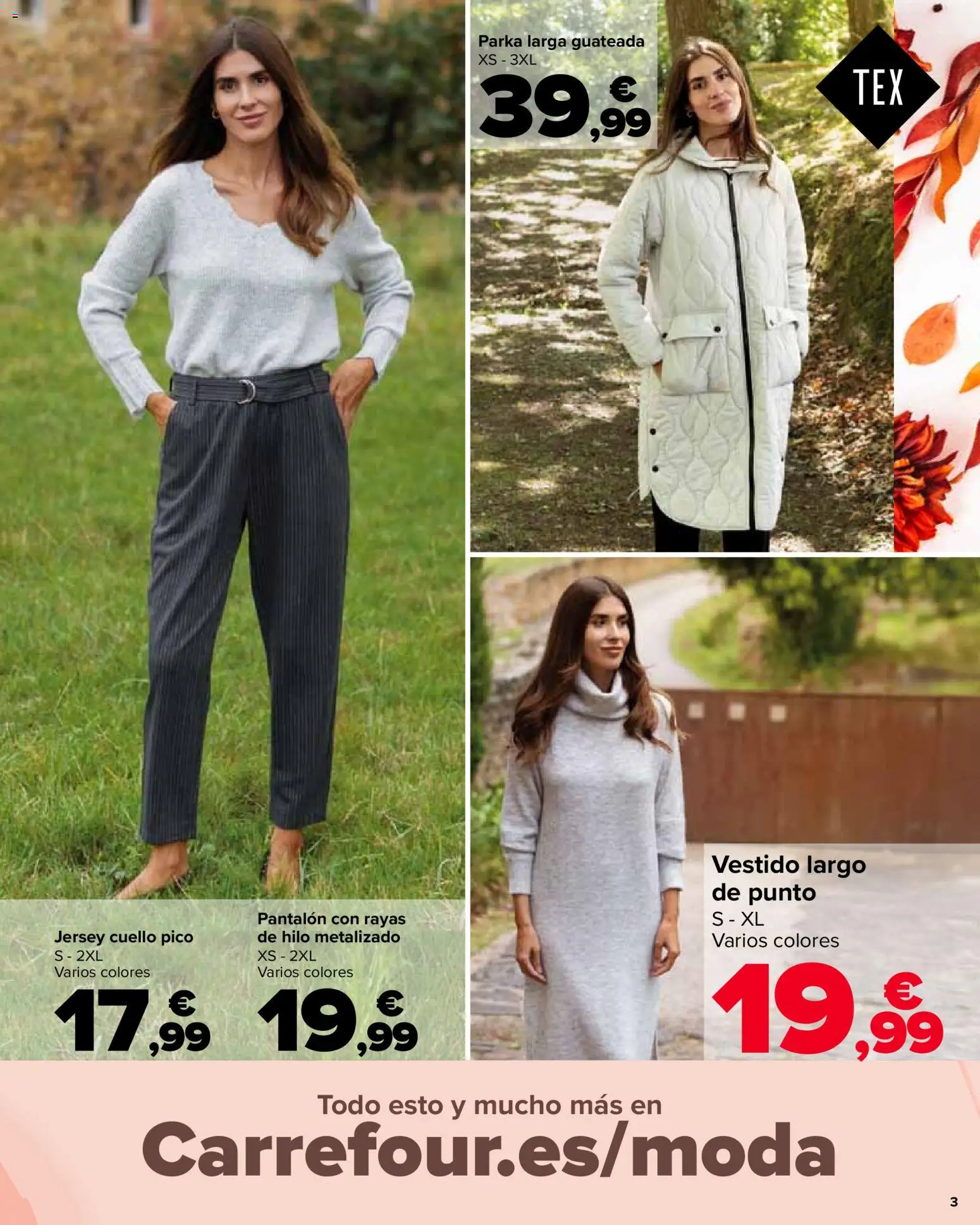 Carrefour - Colección Otoňo │ válido desde el 23.10.2025 | Página: 3 | Productos: Vestido largo