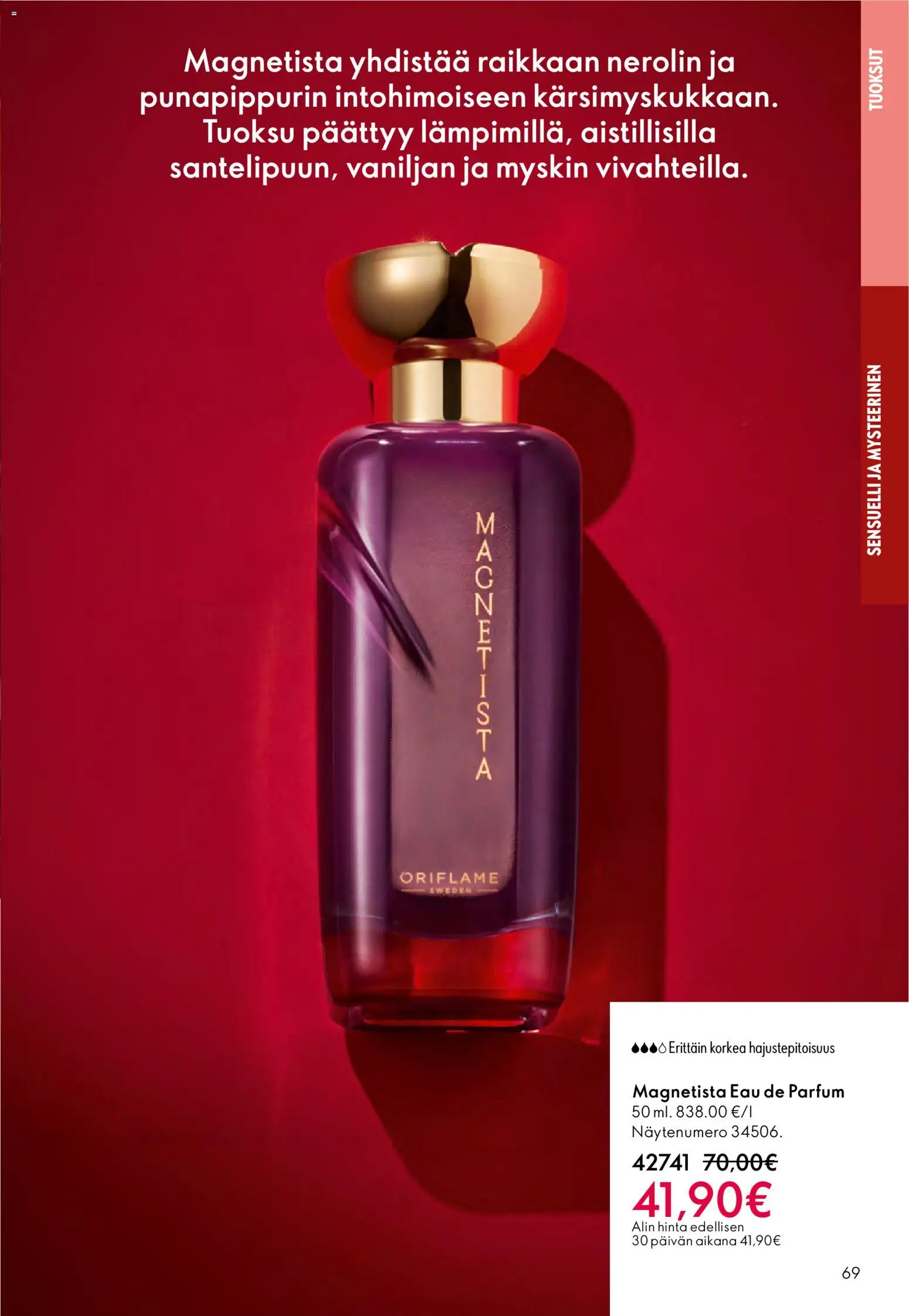 Oriflame - Esite 01 – voimassa 31.12.2025 alkaen | Sivu: 69 | Tuotteet: Tuoksu