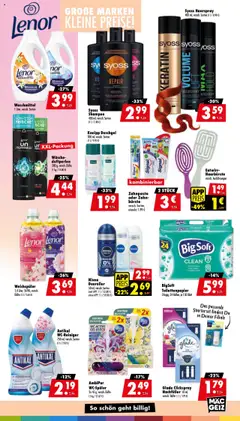 Mäc Geiz Prospekt 	 - gültig ab dem 04.08.2025 | Seite: 9 | Produkte: Shampoo, Weichspüler, Waschmittel, Toilettenpapier