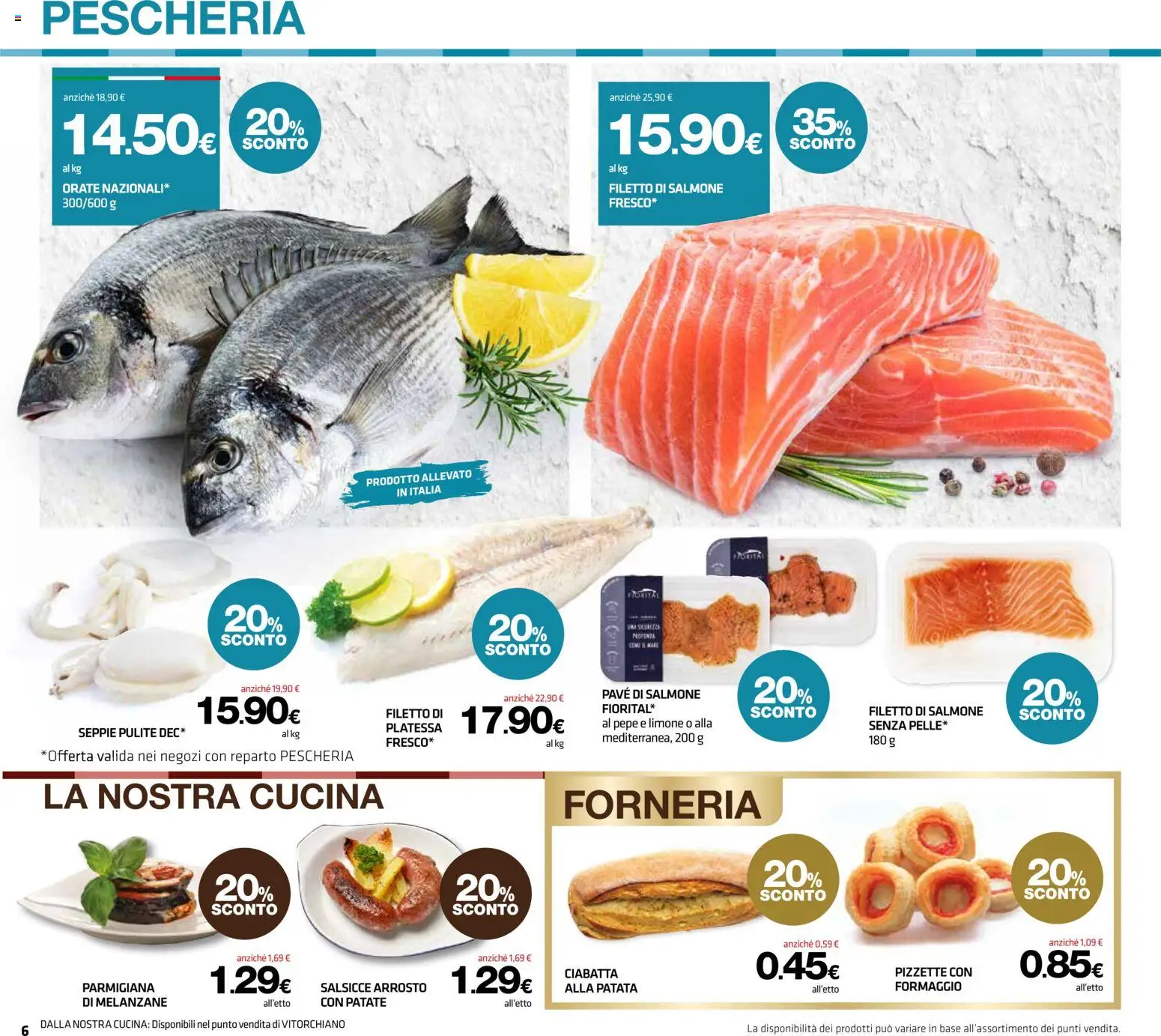 Volantino Superconti del 26.02.2026 | Pagina: 6 | Prodotti: Arrosto, Salmone, Formaggio, Melanzane