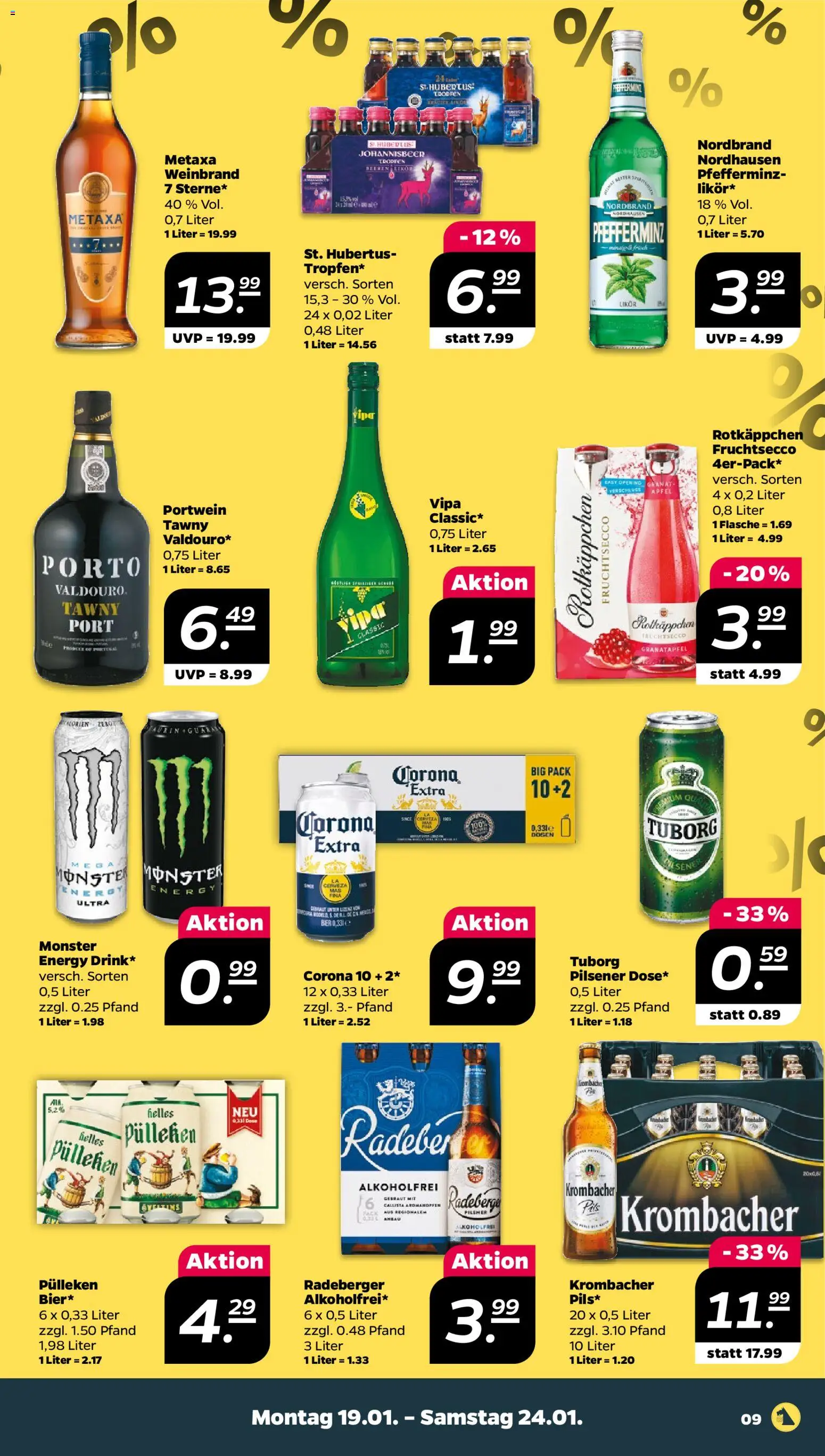 Netto Prospekt 	 – gültig ab 19.01.2026 | Seite: 9 | Produkte: Energy, Fruchtsecco, Monster, Rotkäppchen