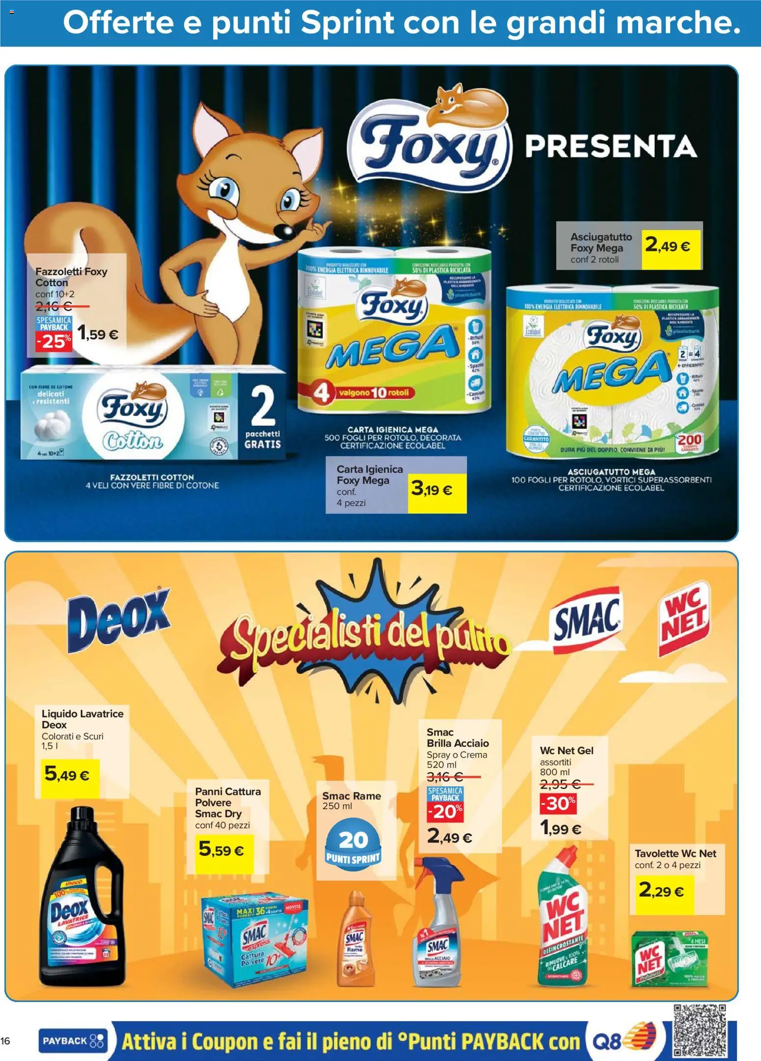 Volantino Carrefour del 21.04.2026 | Pagina: 16 | Prodotti: Crema, Carta igienica, Lavatrice, Asciugatutto