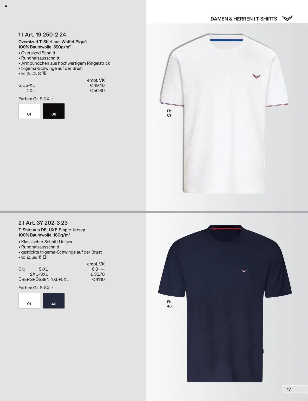 Trigema Prospekt 	 – gültig ab 01.09.2025 | Seite: 17