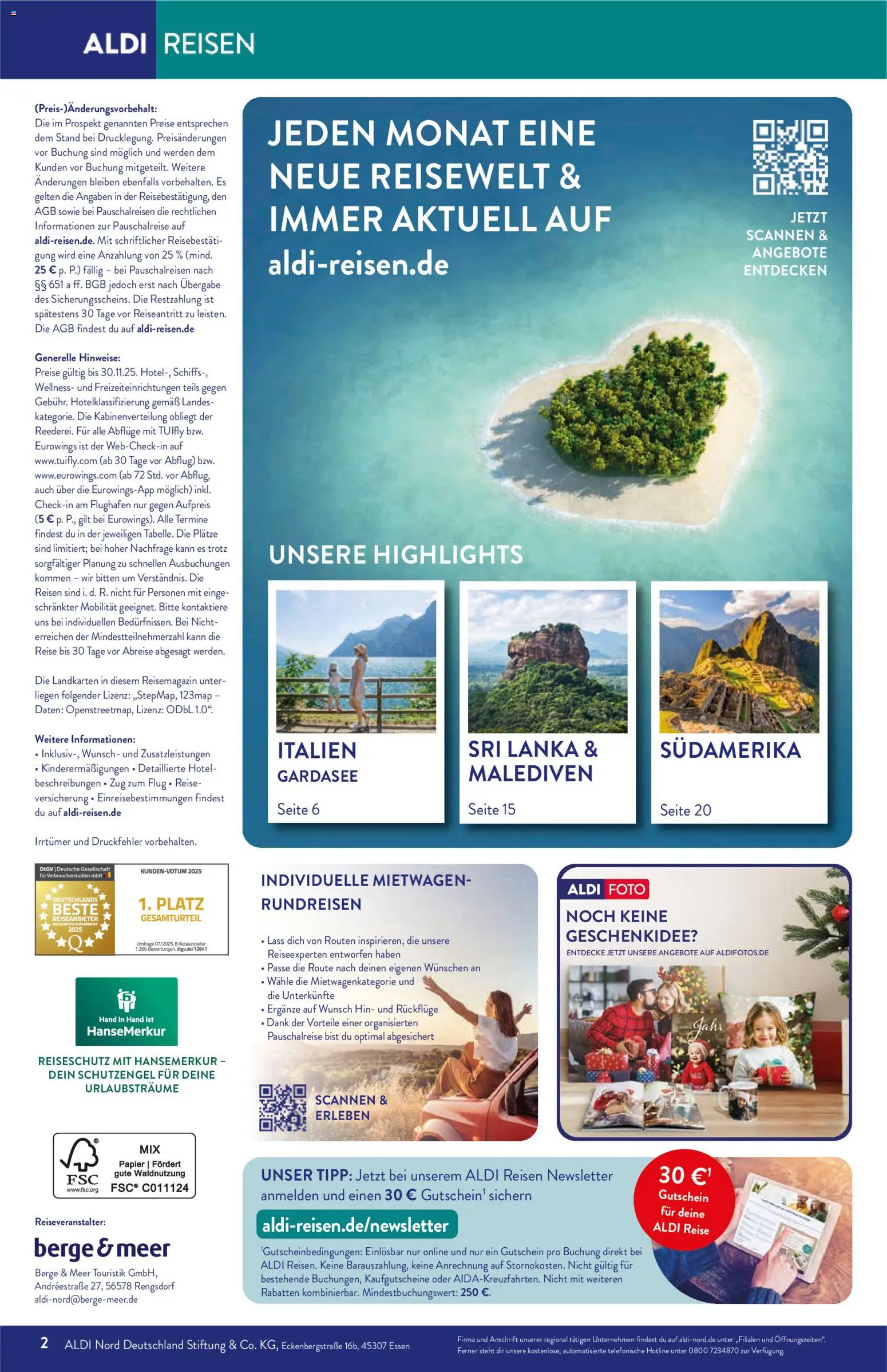 Aldi Reisen – gültig ab 01.11.2025 | Seite: 2