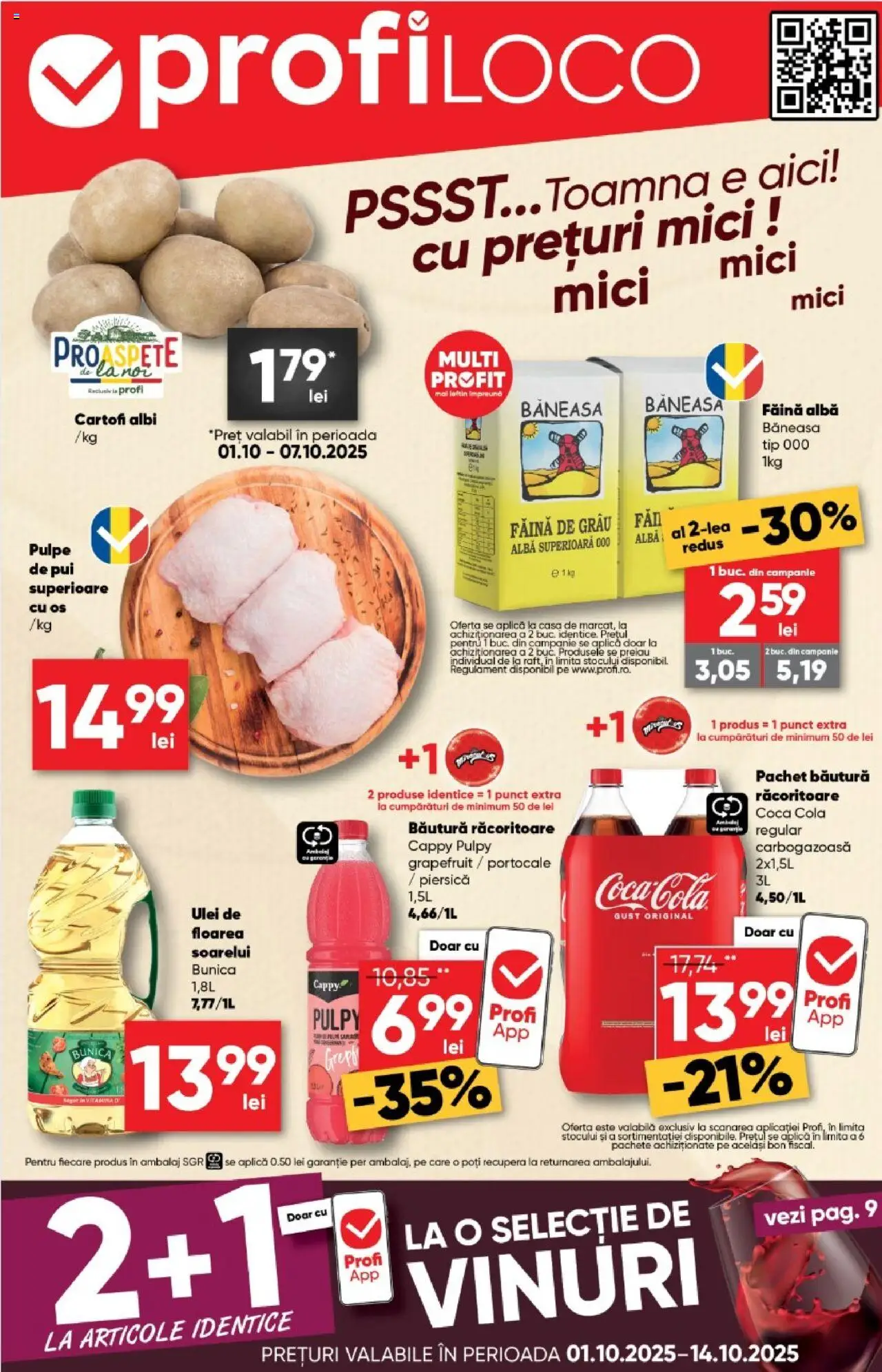 Noul catalog Profi – valabil de la 01.10.2025 | Pagină: 1 | Produse: Piersică, Hacıyatmaz Kedi Oyuncağı, Mici, Făină
