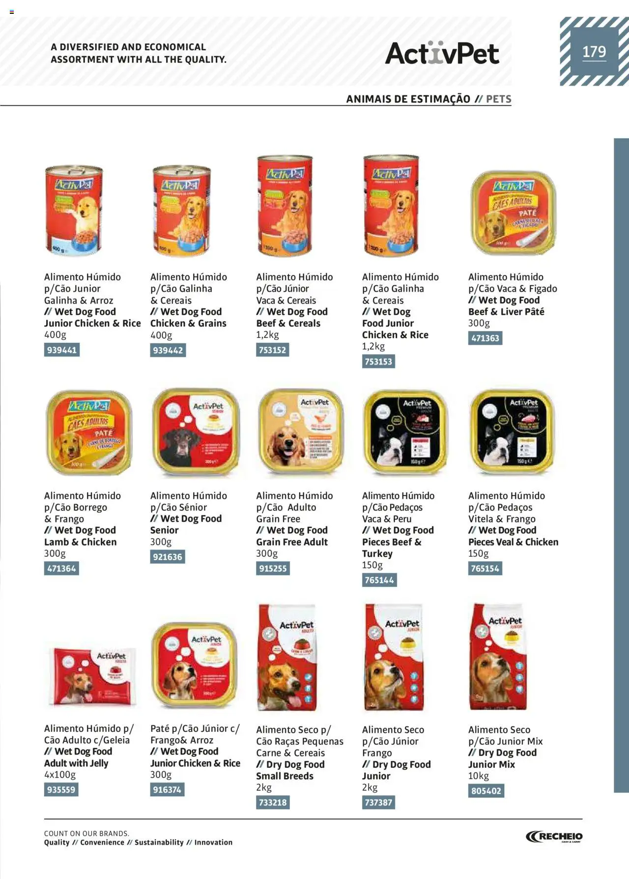 Recheio AS NOSSAS MARCAS │ válido de 19.12.2023 | Página: 179 | Produtos: Vitela, Frango, Carne, Cereais