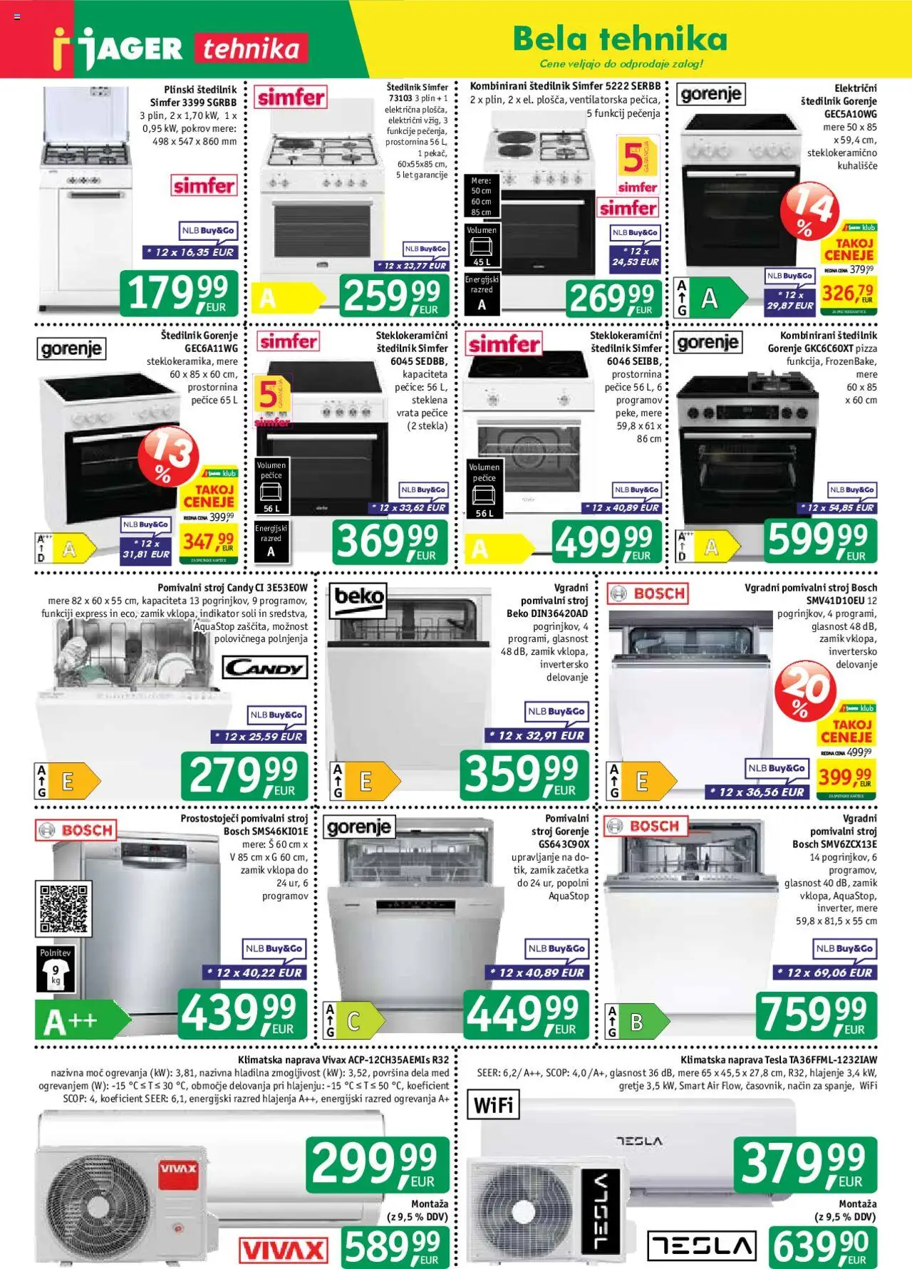 Jager katalog tehnika │ velja od 06.08.2025 | Stran: 14 | Izdelki: Pomivalni stroj, Vgradni pomivalni stroj, Štedilnik, Vrata