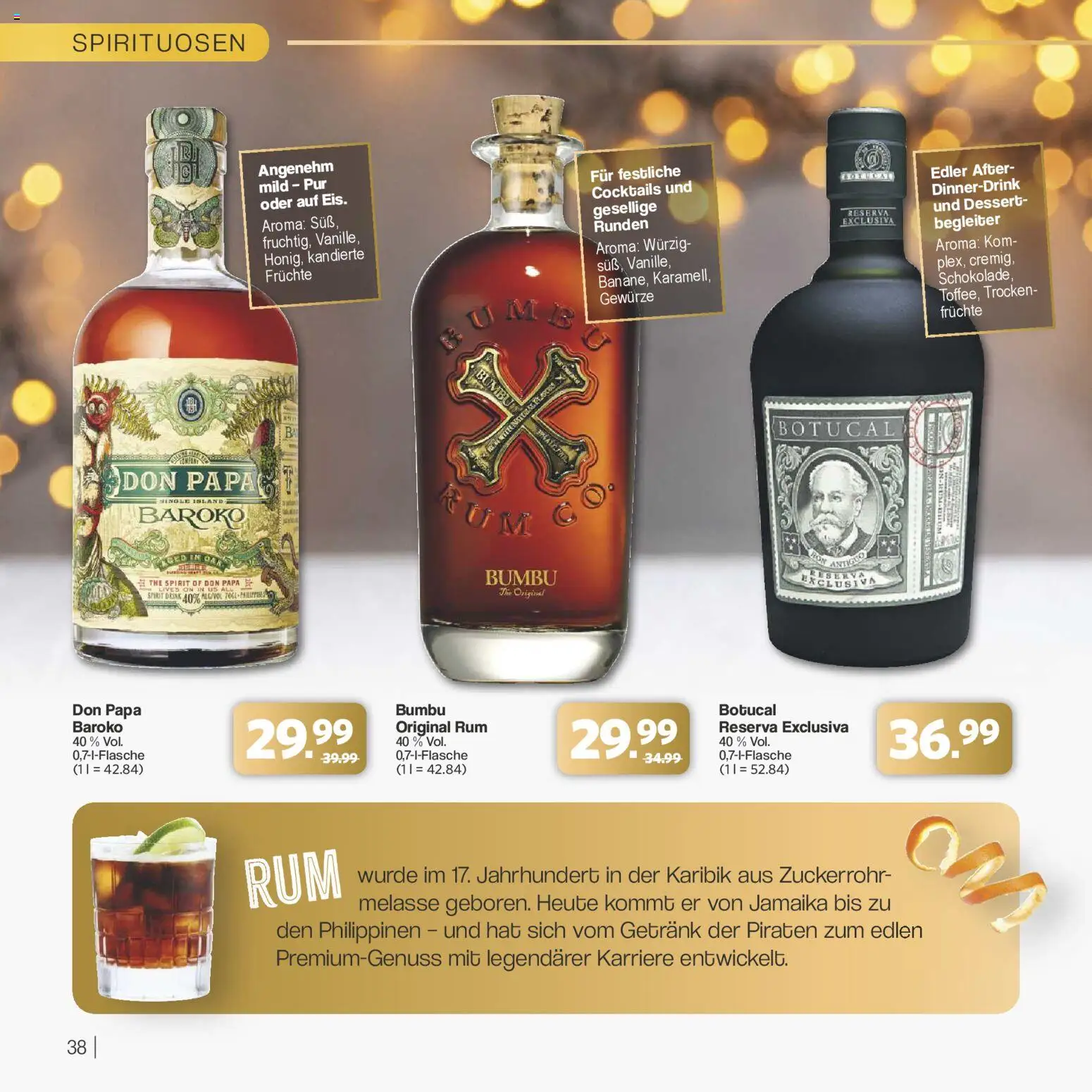 Famila Nordwest - Festliche Momente – gültig ab 24.11.2025 | Seite: 38 | Produkte: Rum, Gewürze