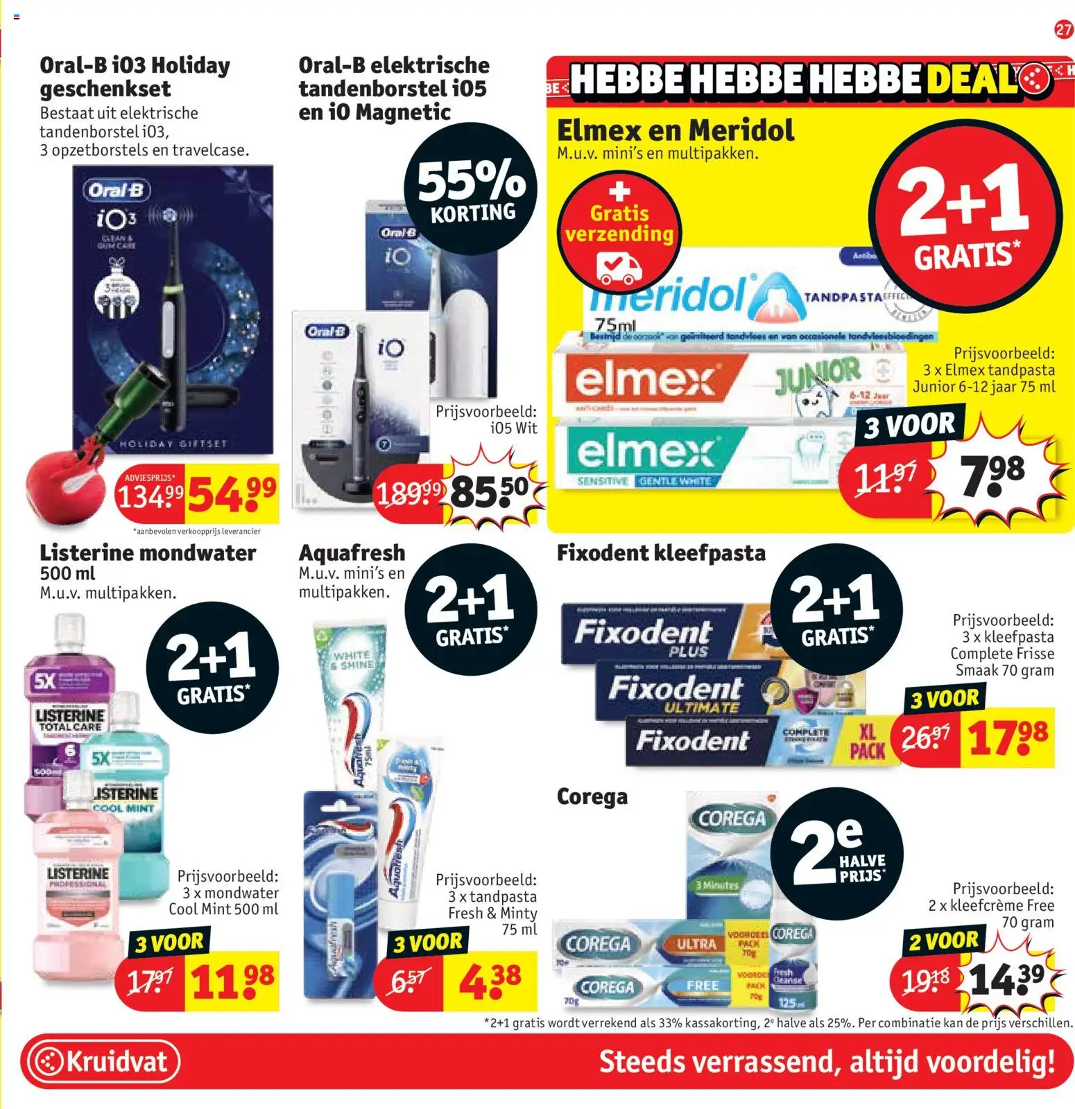 {H1} | Pagina: 29 | Producten: Elektrische tandenborstel, Tandpasta, Tandenborstel, Mondwater