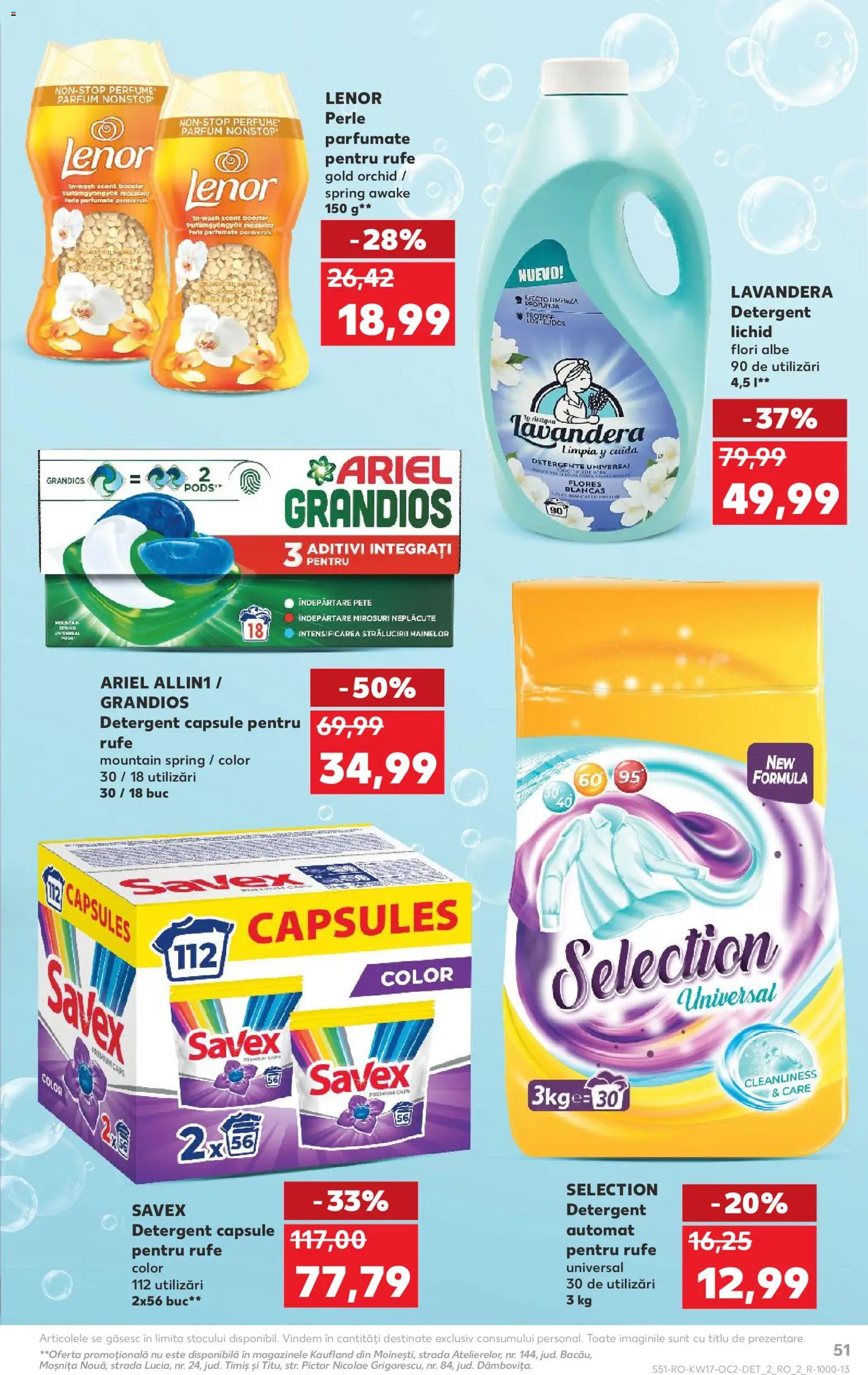Noul catalog Kaufland – valabil de la 22.04.2026 | Pagină: 51 | Produse: Kedi Ödül Oyuncakları, Akrilik boya, Parfum, Detergent