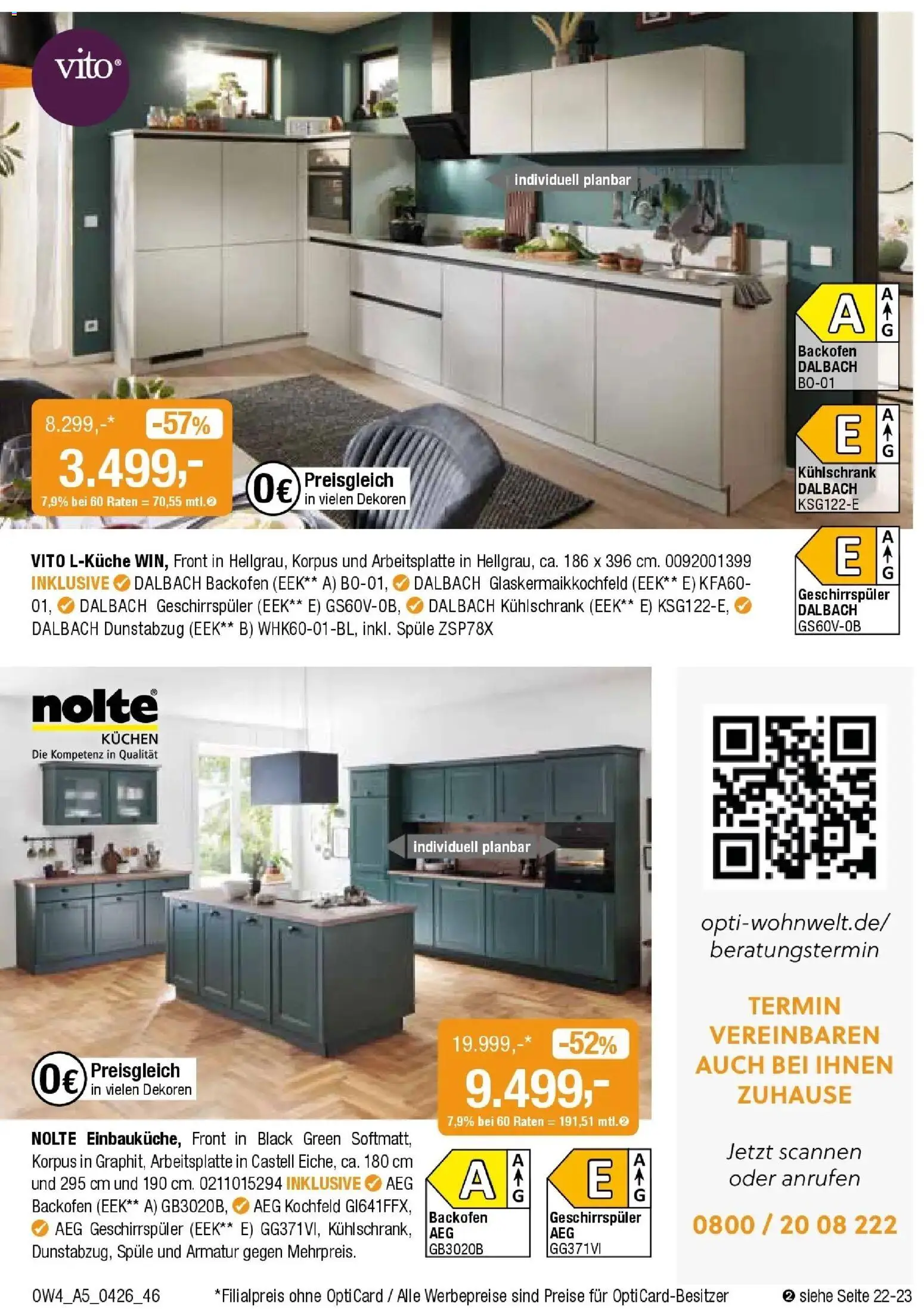 Angebote - Für Zuhause-Liebhaber – gültig ab 01.04.2026 | Seite: 46 | Produkte: AEG, Kühlschrank, Armatur, Dunstabzug