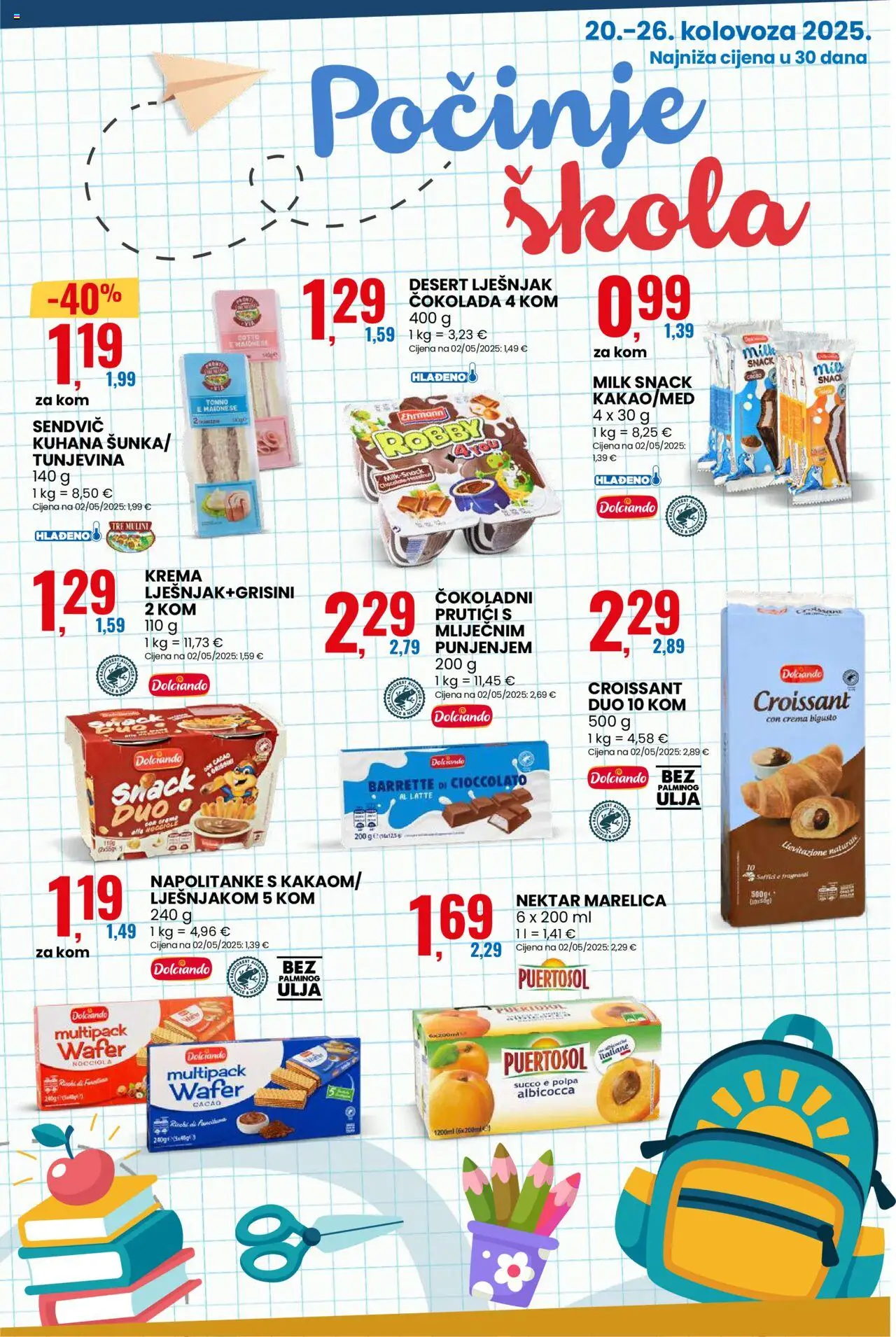 Eurospin katalog | vrijedi od 20.08.2025 | Stranica: 12 | Proizvodi: Med, Čokolada, Krema, Lješnjak