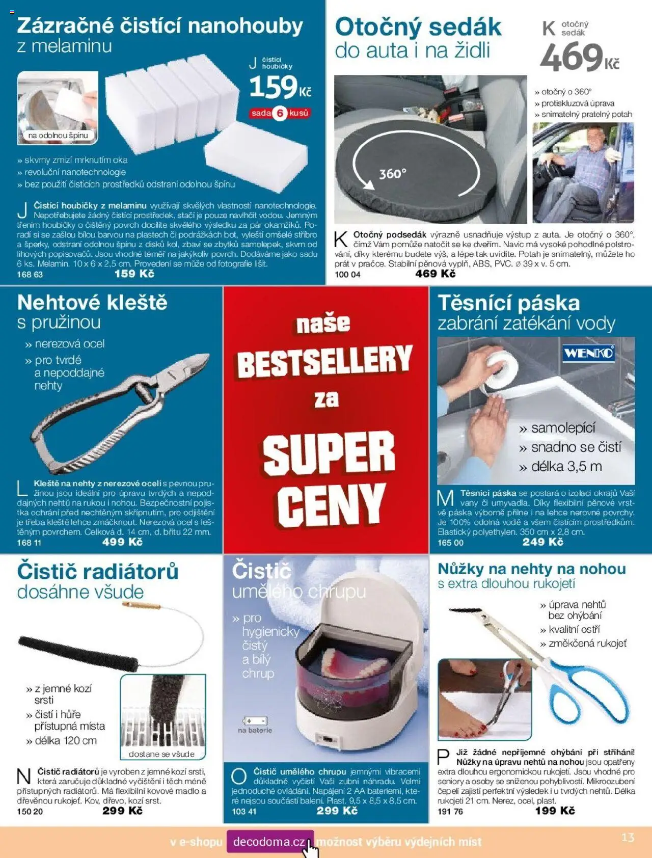 Decodoma katalog Léto 2025 od 17.04.2025 | Strana: 13 | Produkty: Nůžky na nehty, Madlo, Baterie, Nehty