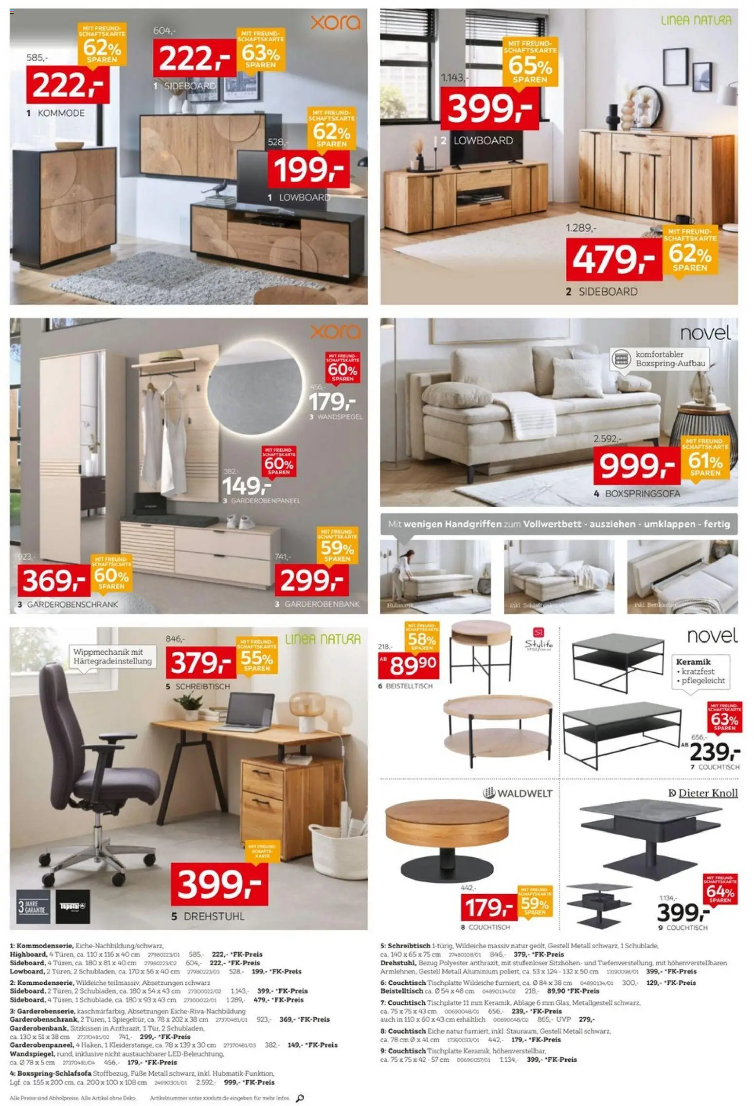 XXXLutz Big Sale – gültig ab 29.03.2026 | Seite: 14 | Produkte: Sideboard, Lowboard, Couchtisch, Wandspiegel