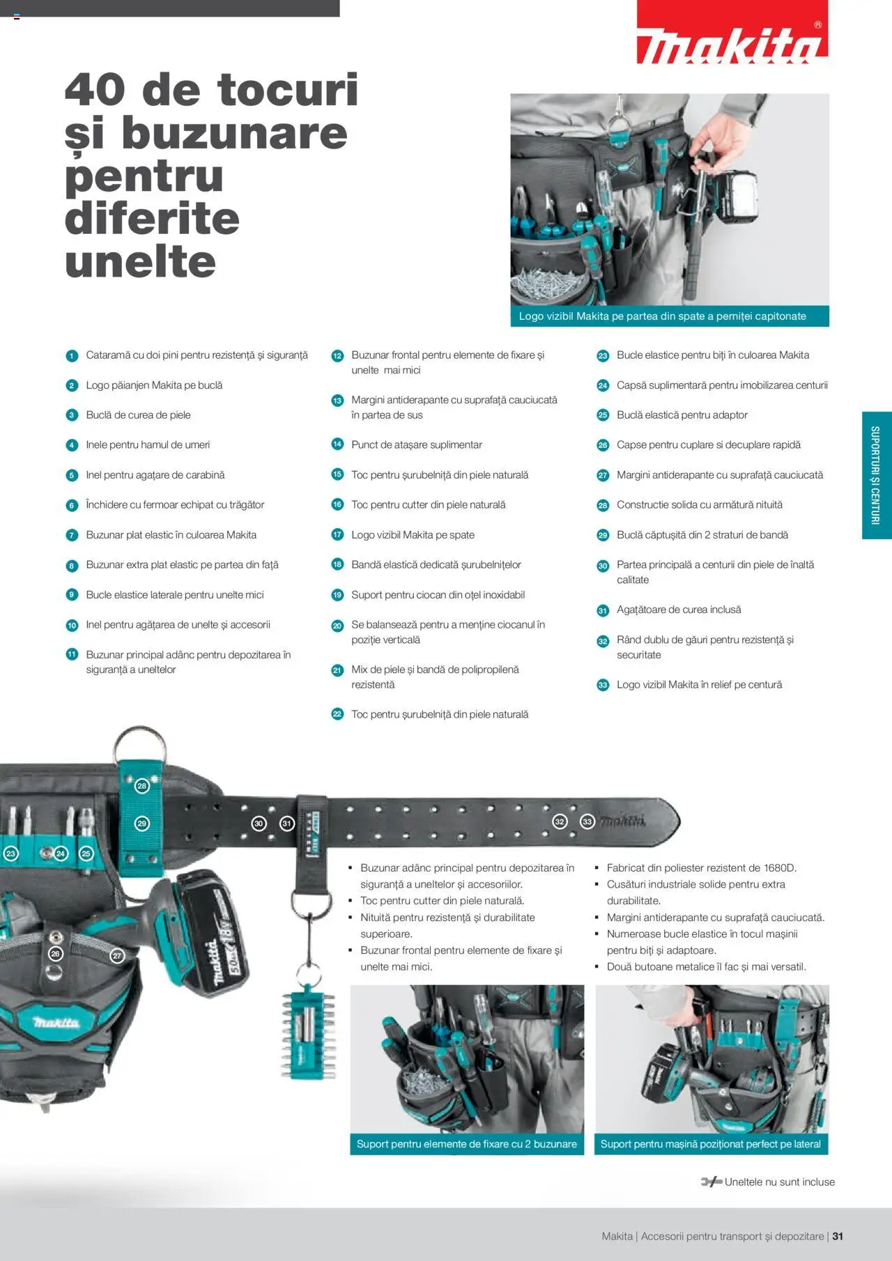 Makita catalog - Accesorii pentru transport si depozitare   – valabil de la 06.09.2021 | Pagină: 31