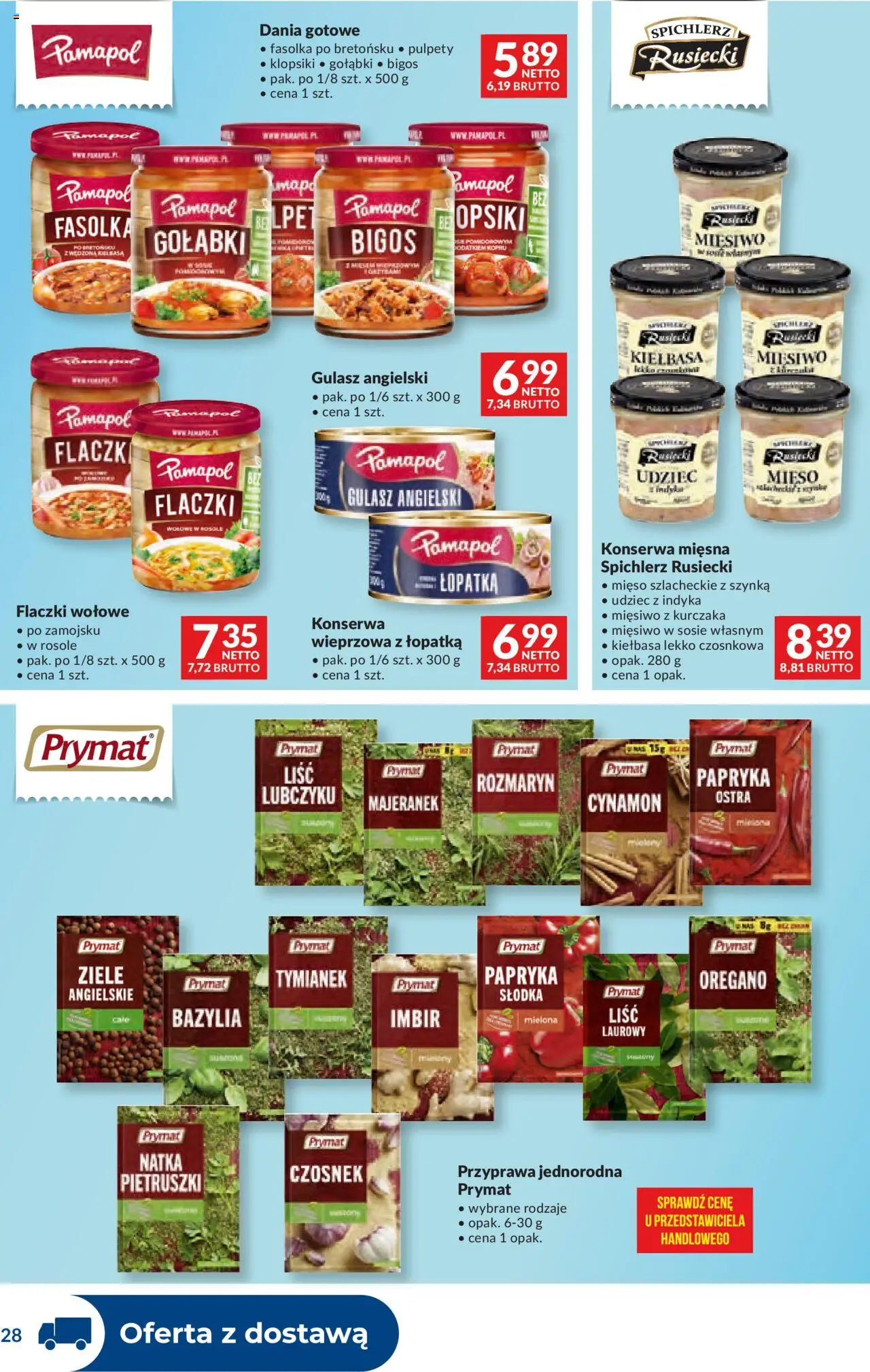 Makro Gazetka - Dystrybucja do sklepów od 16.09.2025 | Strona: 28 | Produkty: Imbir, Mięso, Klopsiki, Gulasz