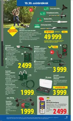 Lidl Akciós újság - amely érvényes a következő dátumtól: 30.10.2025 | Oldal: 25