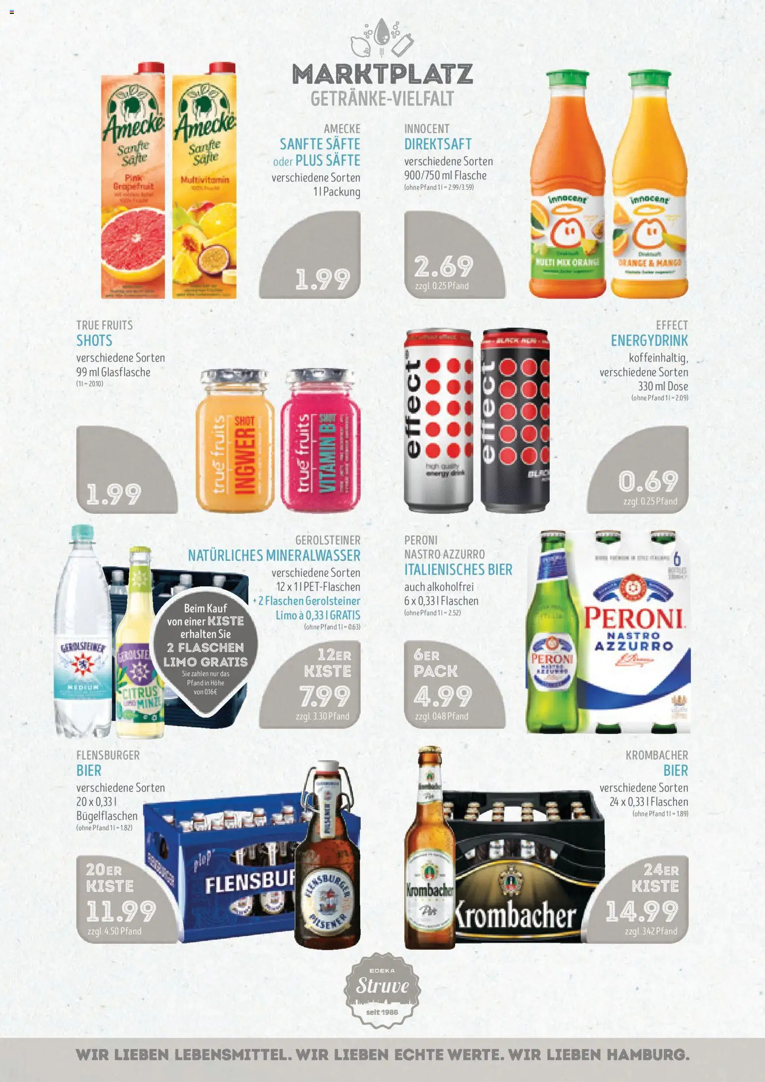 Edeka Struve Prospekt 	 – gültig ab 17.11.2025 | Seite: 12 | Produkte: Bier, Mineralwasser, Grapefruit, Gerolsteiner