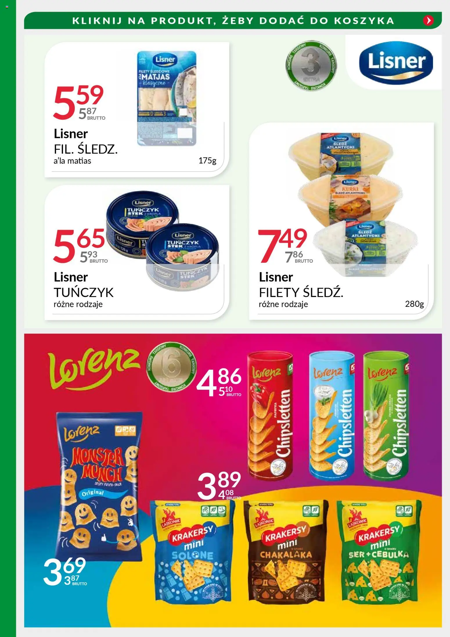 Eurocash Gazetka - Targi Jesień od 17.11.2025 | Strona: 23 | Produkty: Tuńczyk, Krakersy, Ser