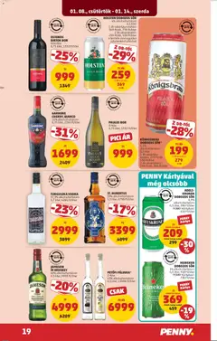 JAMESON ÍR WHISKEY, 40% alkoholtartalom, 0,5 liter, 9998 Ft/liter - amely érvényes a következő dátumtól: 08.01.2026 | Oldal: 23