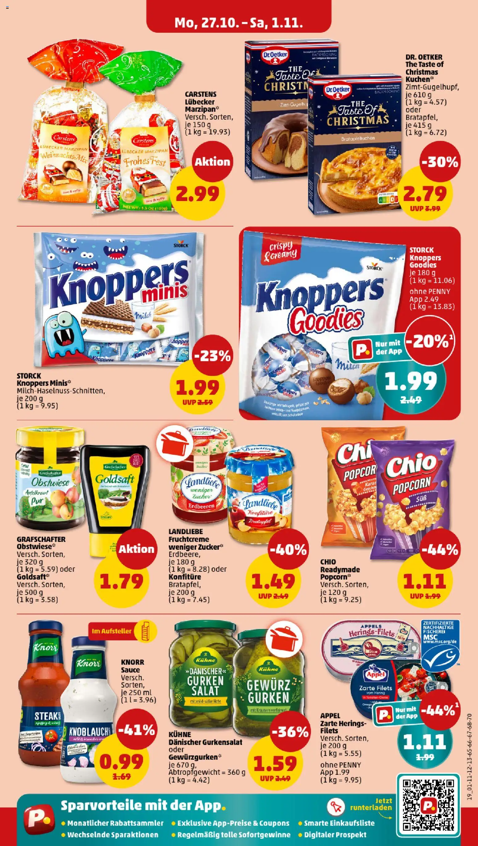 Penny Prospekt 	 – gültig ab 27.10.2025 | Seite: 21 | Produkte: Zucker, Knoblauch, Knoppers, Salat