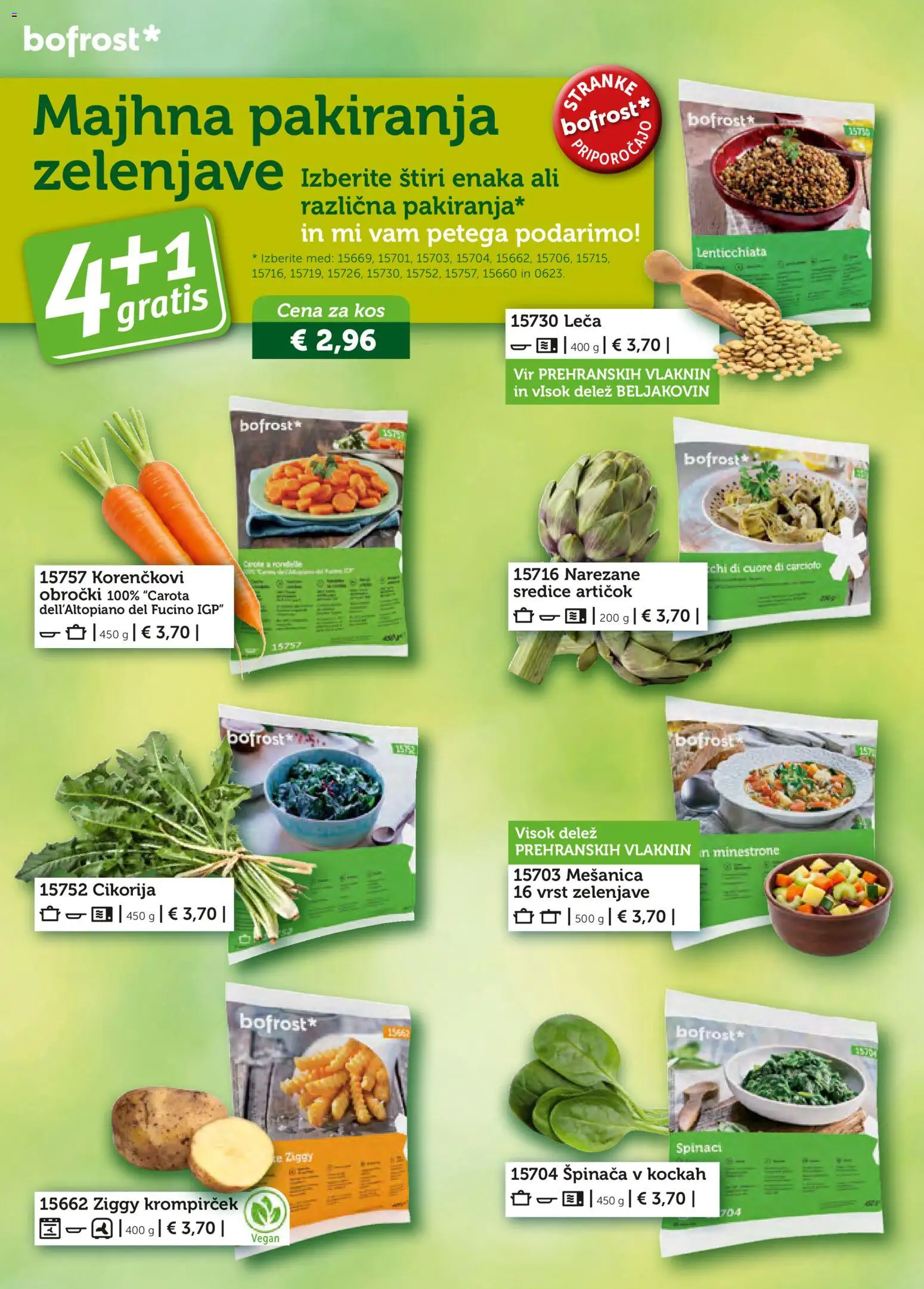 Novi Bofrost katalog ponudbe – veljaven od 01.11.2025 | Stran: 58 | Izdelki: Kos, Leča