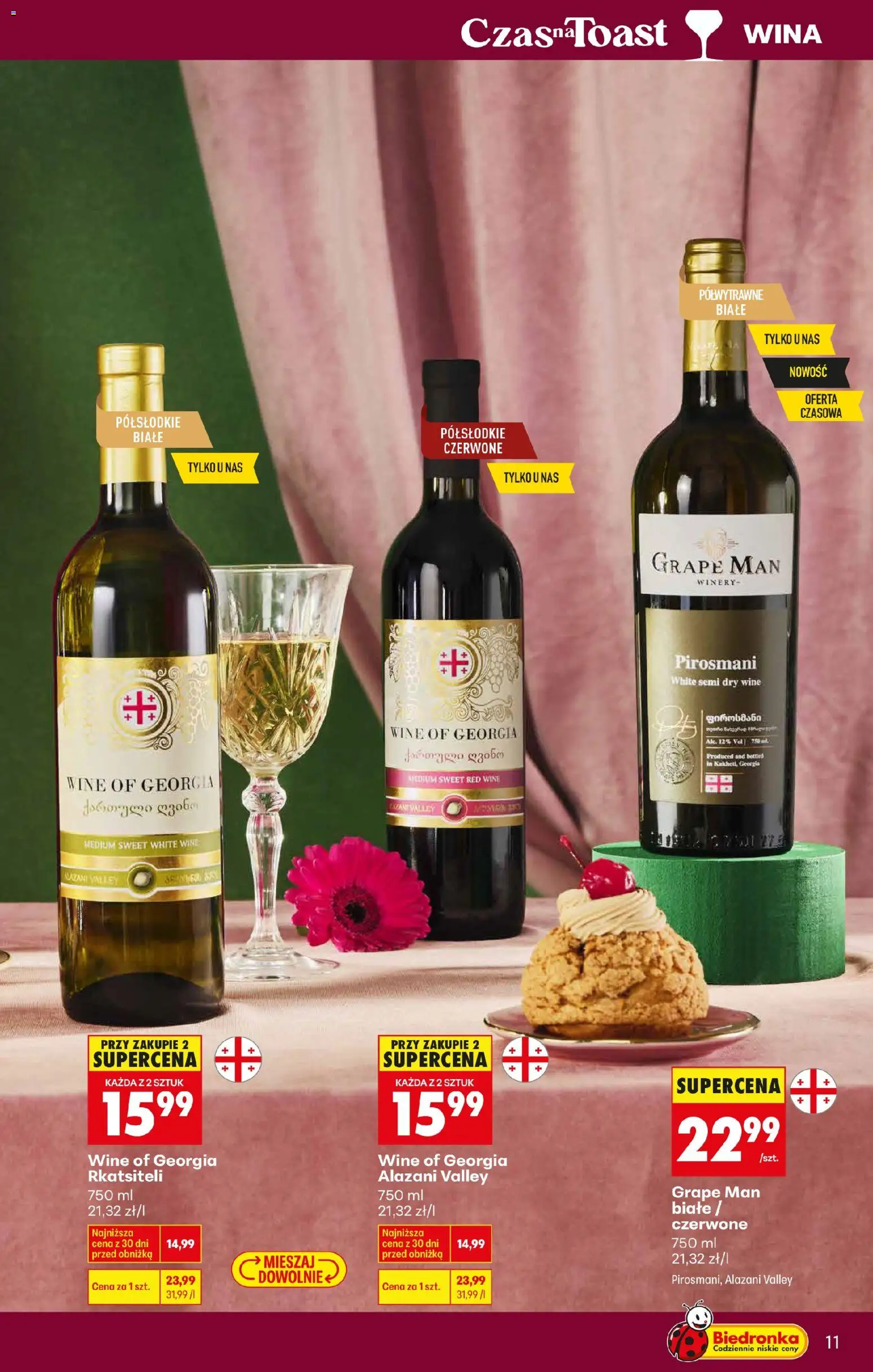 Biedronka gazetka - Czas na toast od 23.02.2026 | Strona: 11